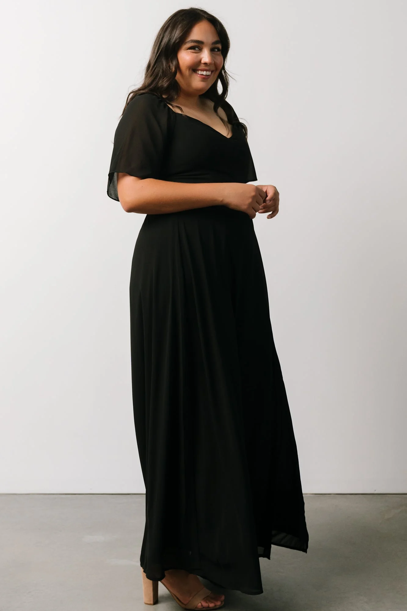 Sierra Sweetheart Maxi Dress | Black