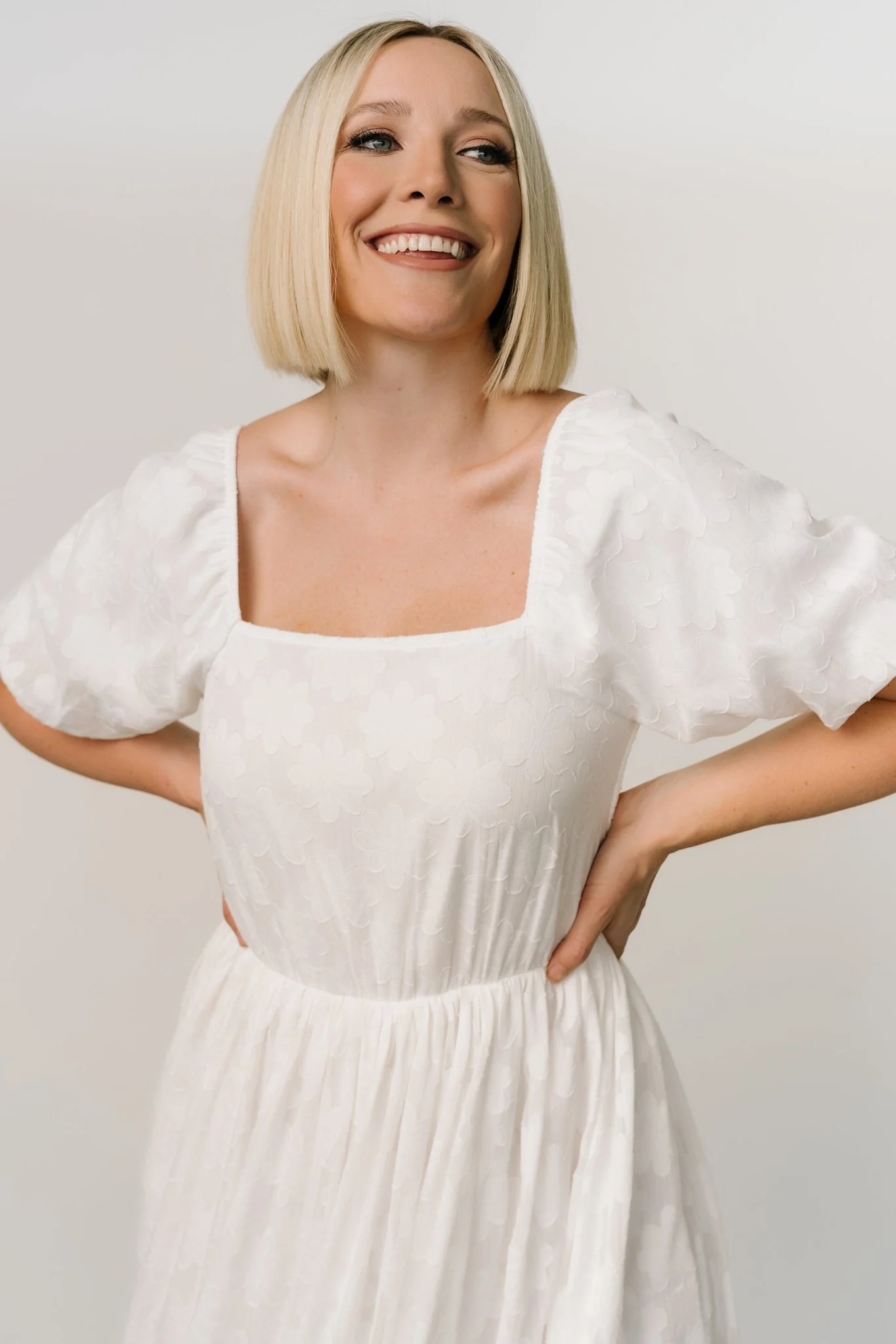 Alta Jacquard Maxi Dress | Off White