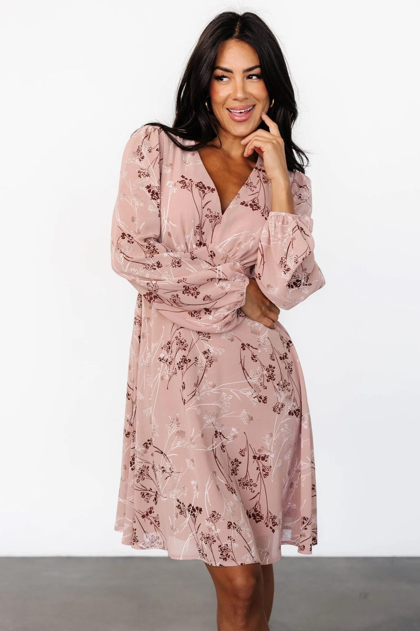 Rosalind Short Dress | Vintage Blush