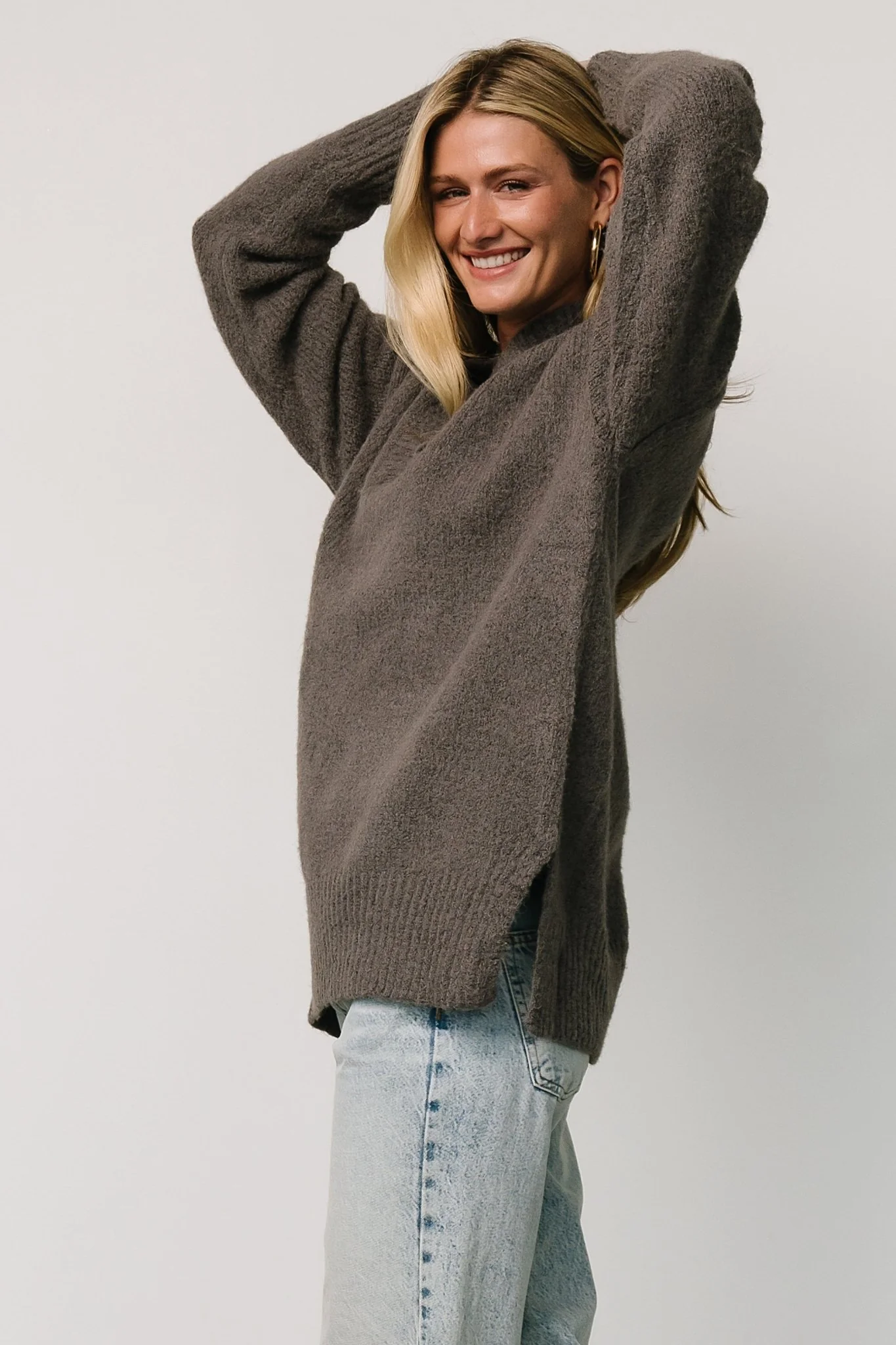 Calgary Oversized Sweater | Charcoal