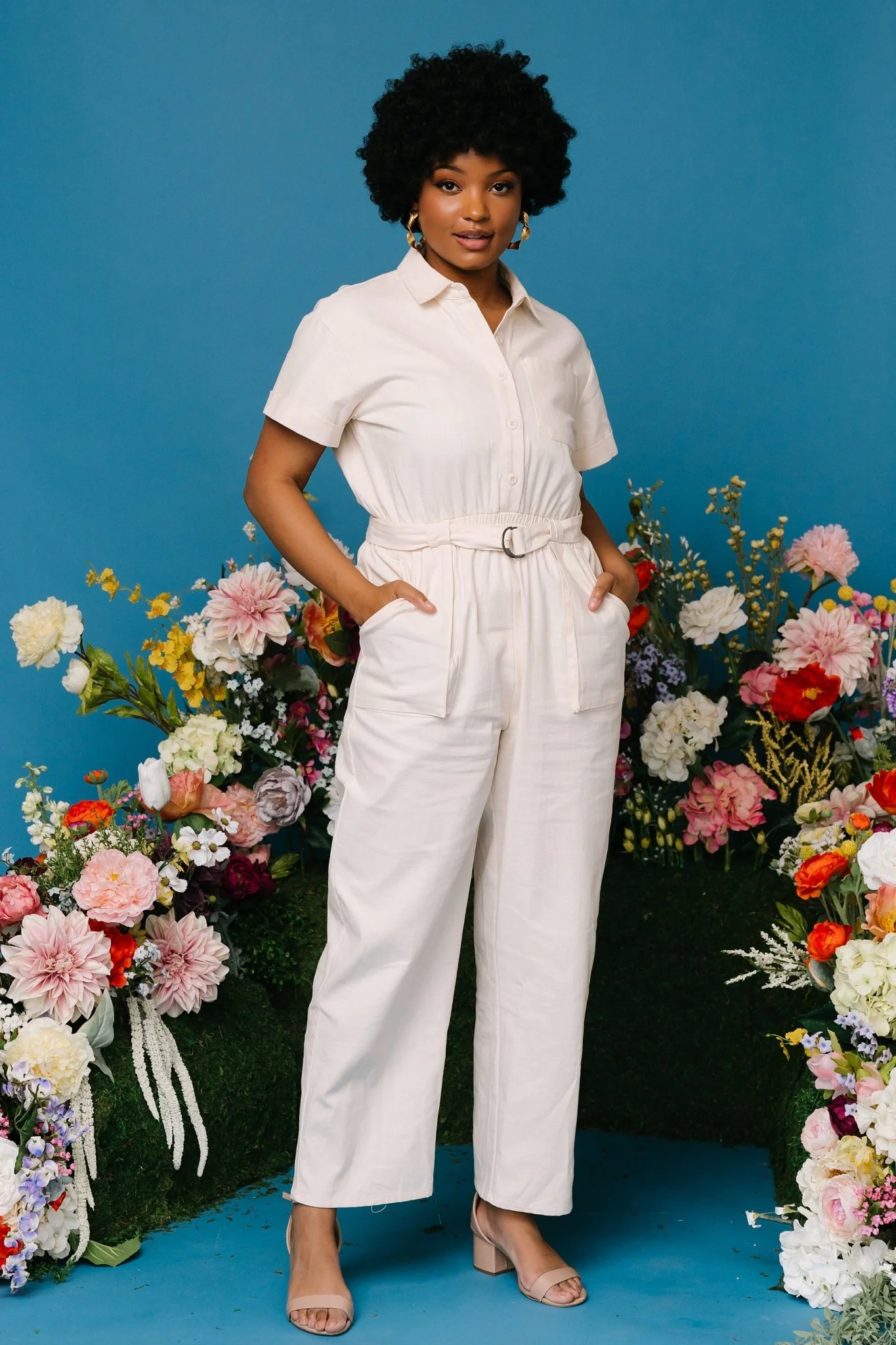 Newport Jumpsuit | Cream