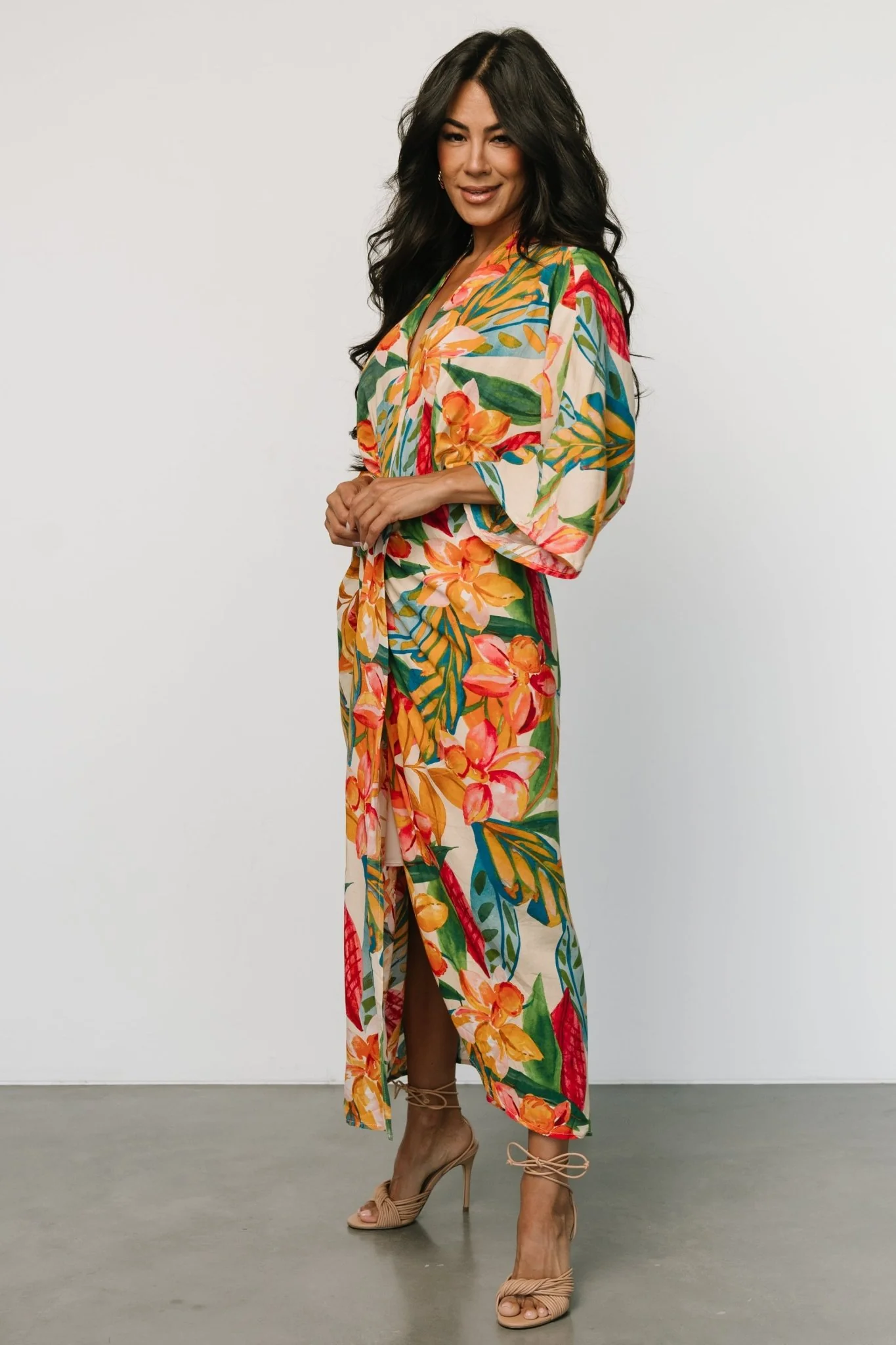 Oliana Kimono Dress | Summer Floral