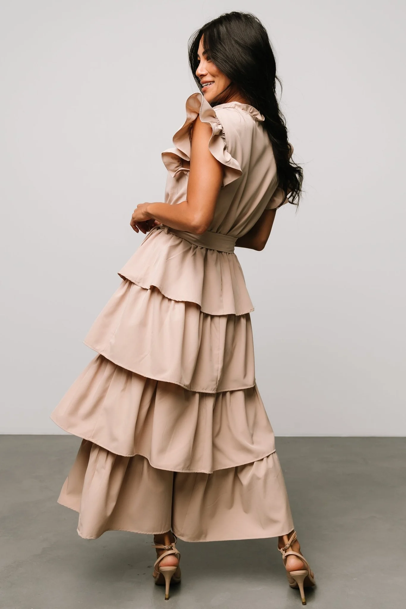Chrysanthi Tiered Dress | Natural