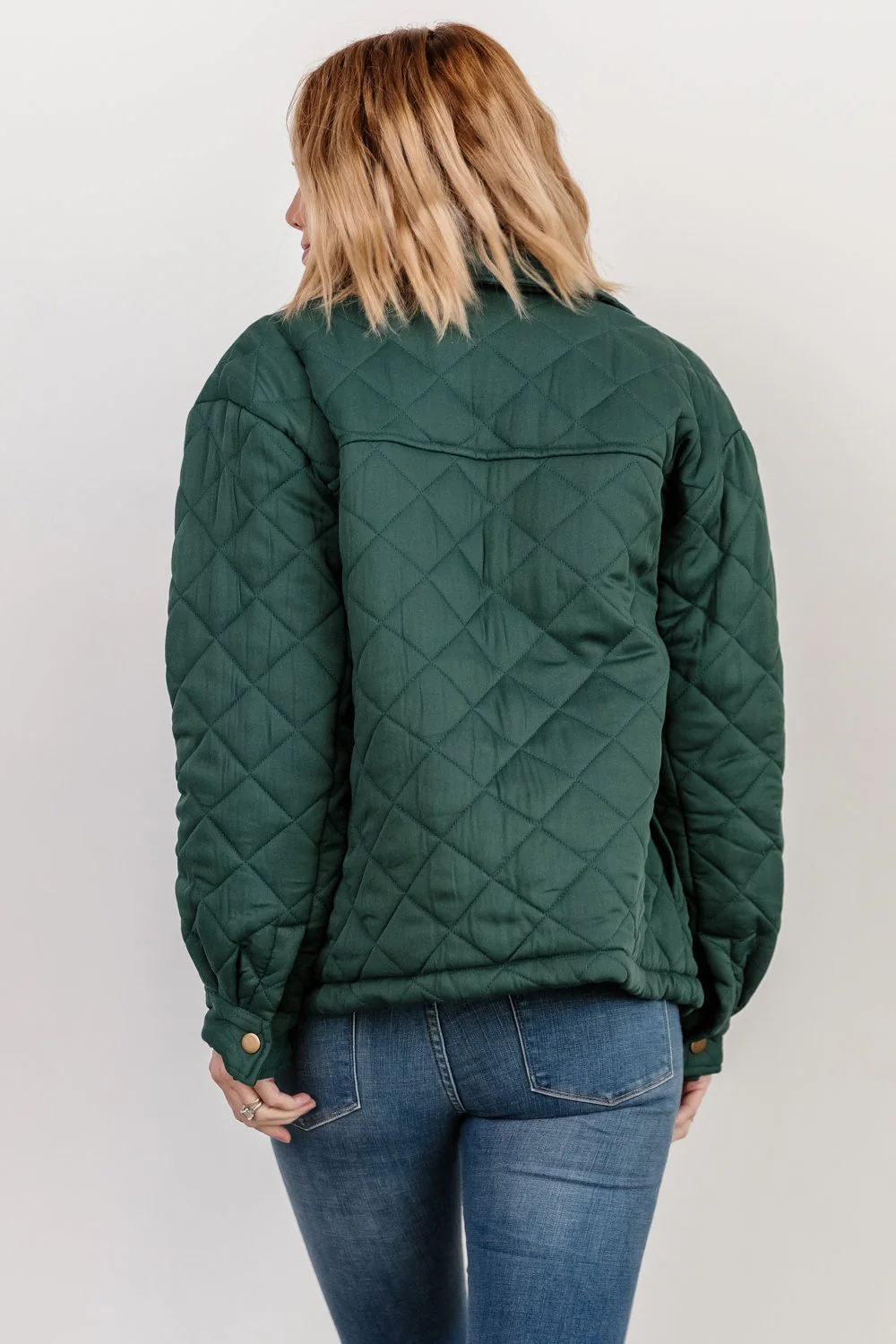 Nadia Button Up Jacket | Emerald