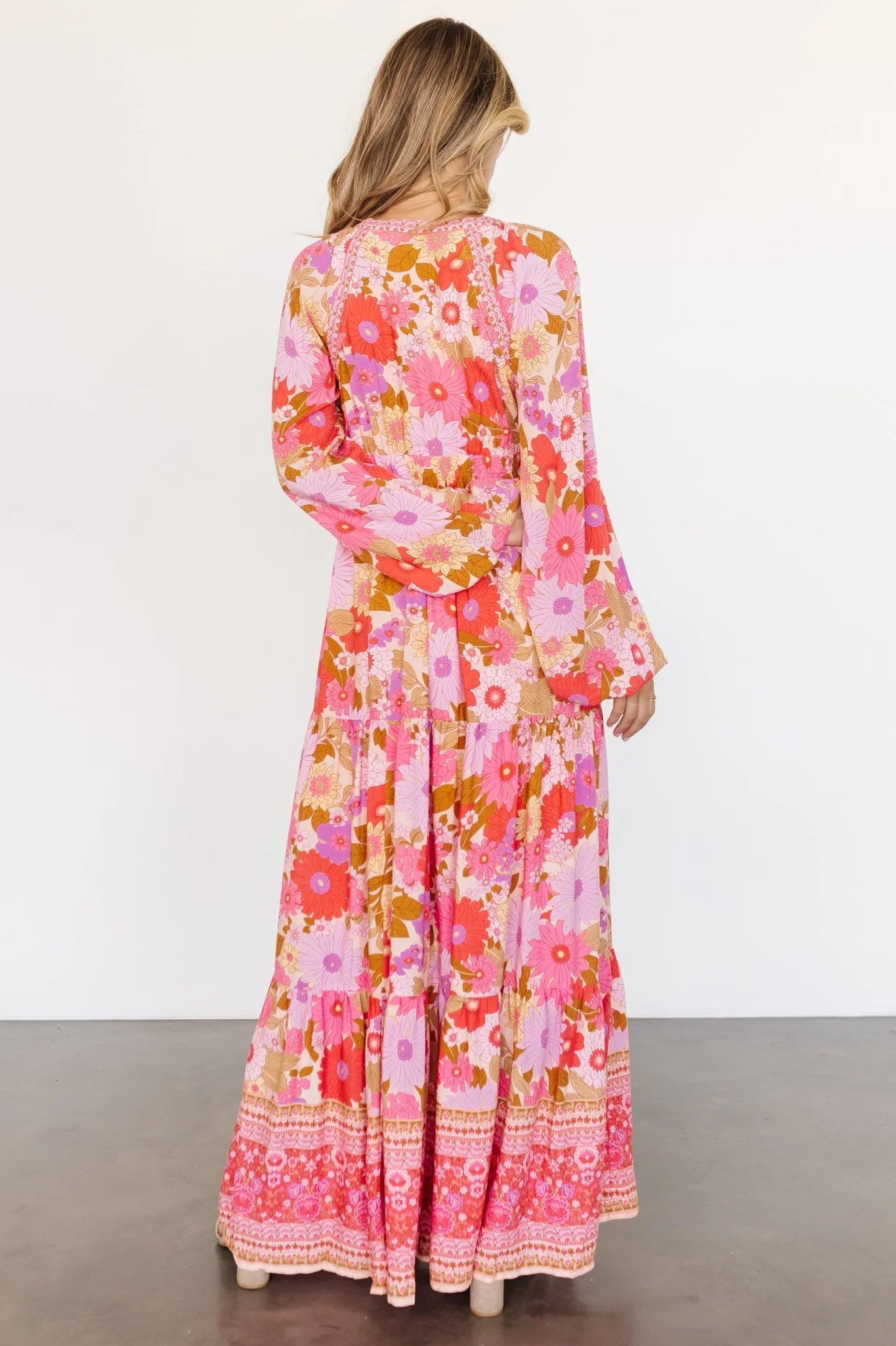 Malena Maxi Dress | Pink Multi