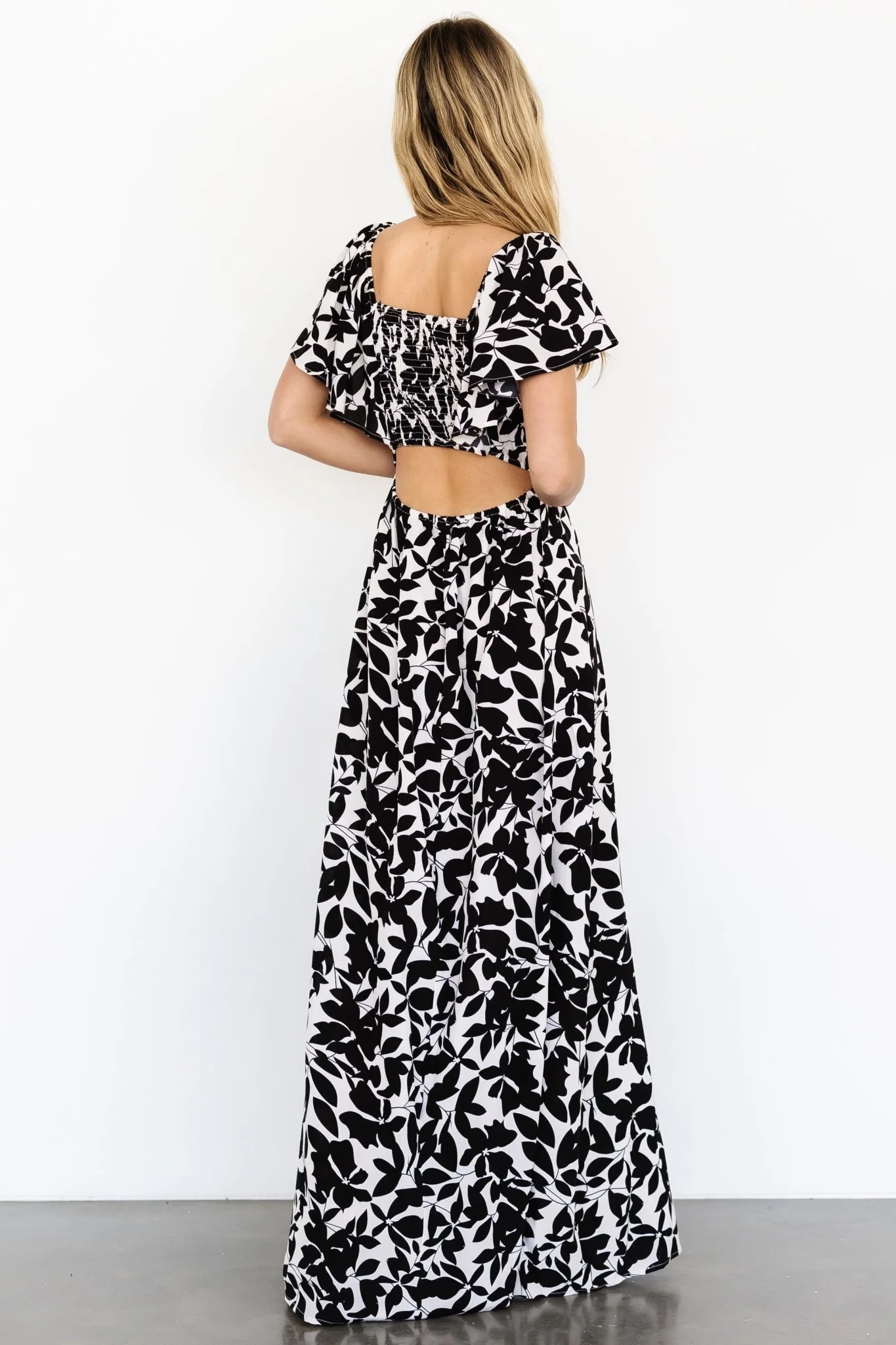Adira Maxi Dress | Black Floral