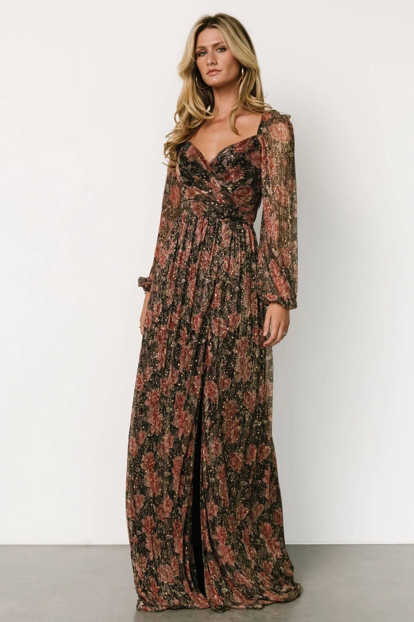 Kirsi Maxi Dress | Black Floral
