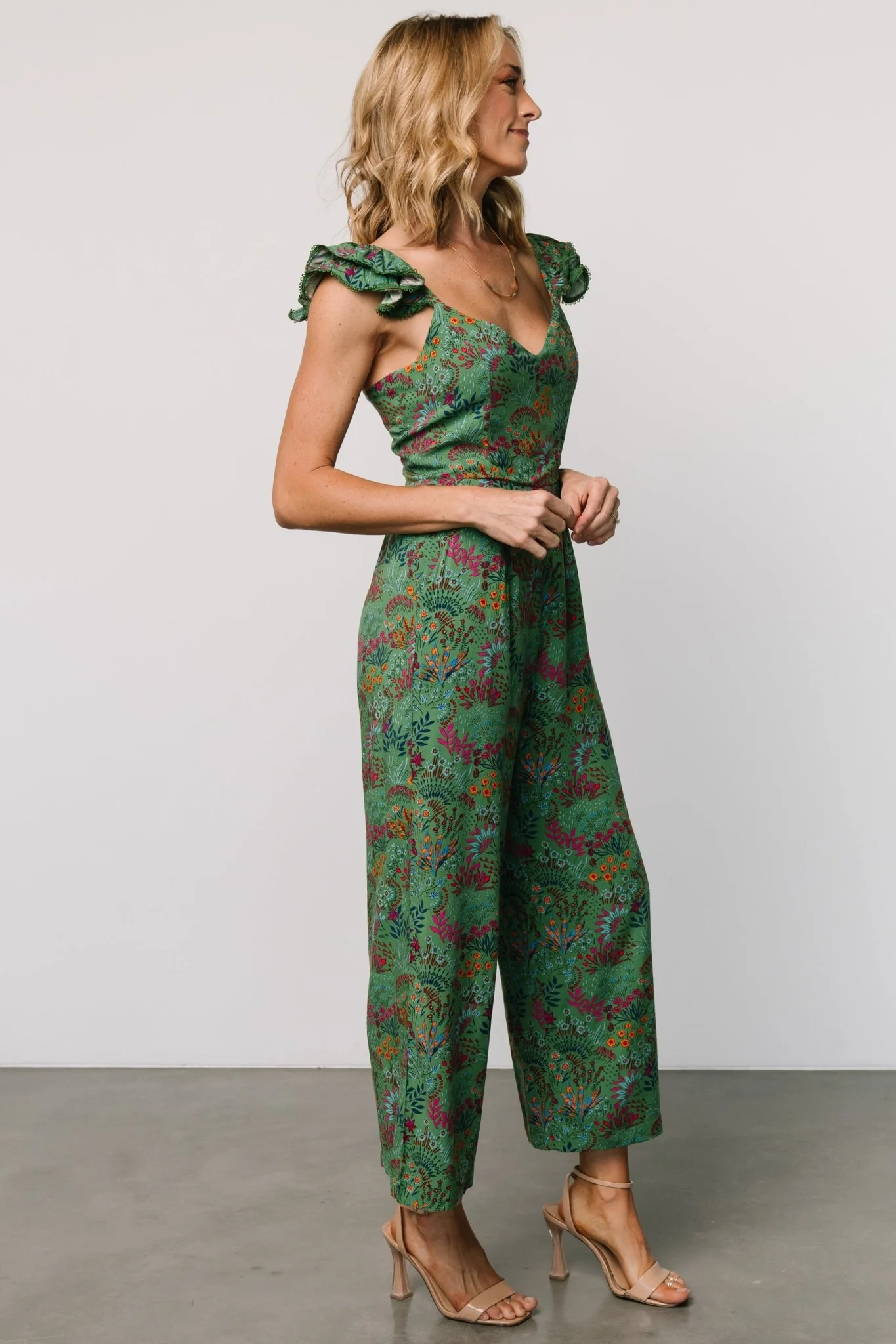 Chora Jumpsuit | Green Multi