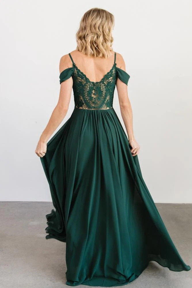 Bianca Lace Maxi Dress | Emerald