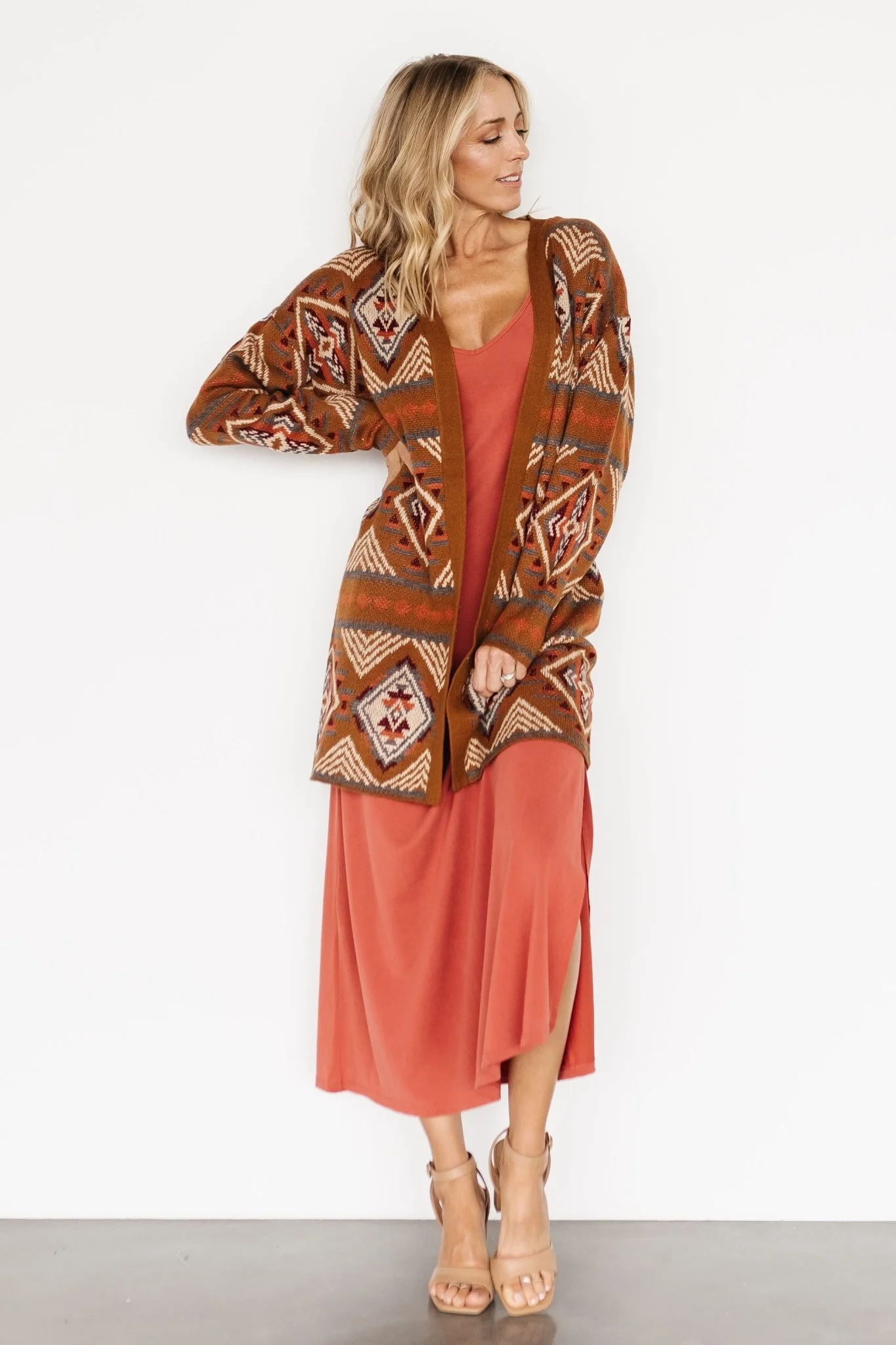 Billings Knit Cardigan | Spice Multi
