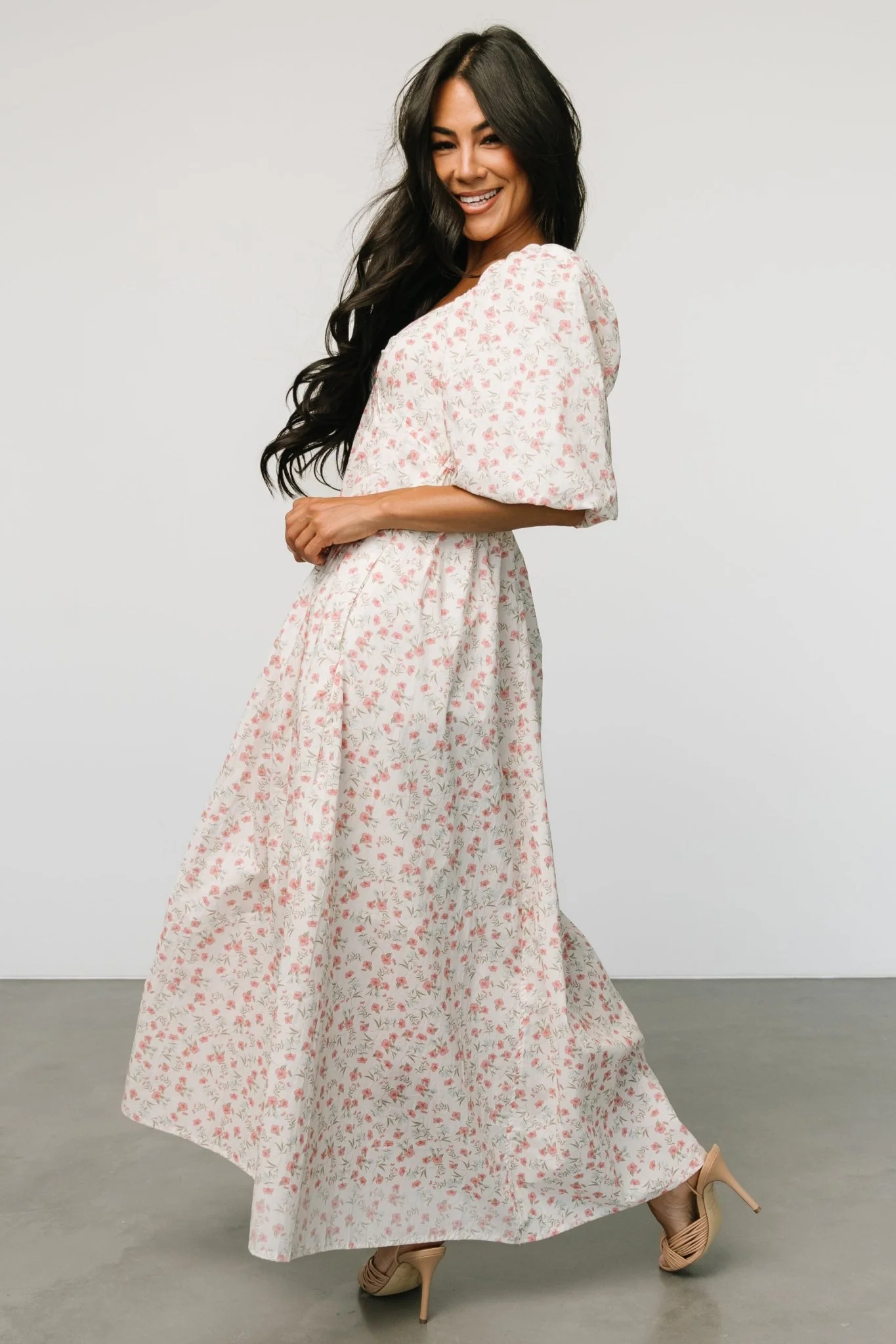 Marguerite Maxi Dress | Cream Floral