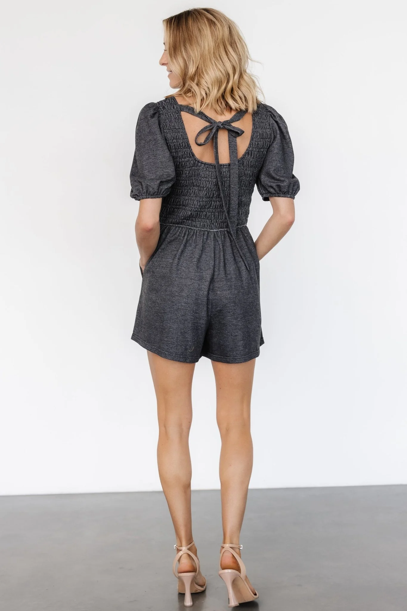 Beaumont Romper | Heather Black