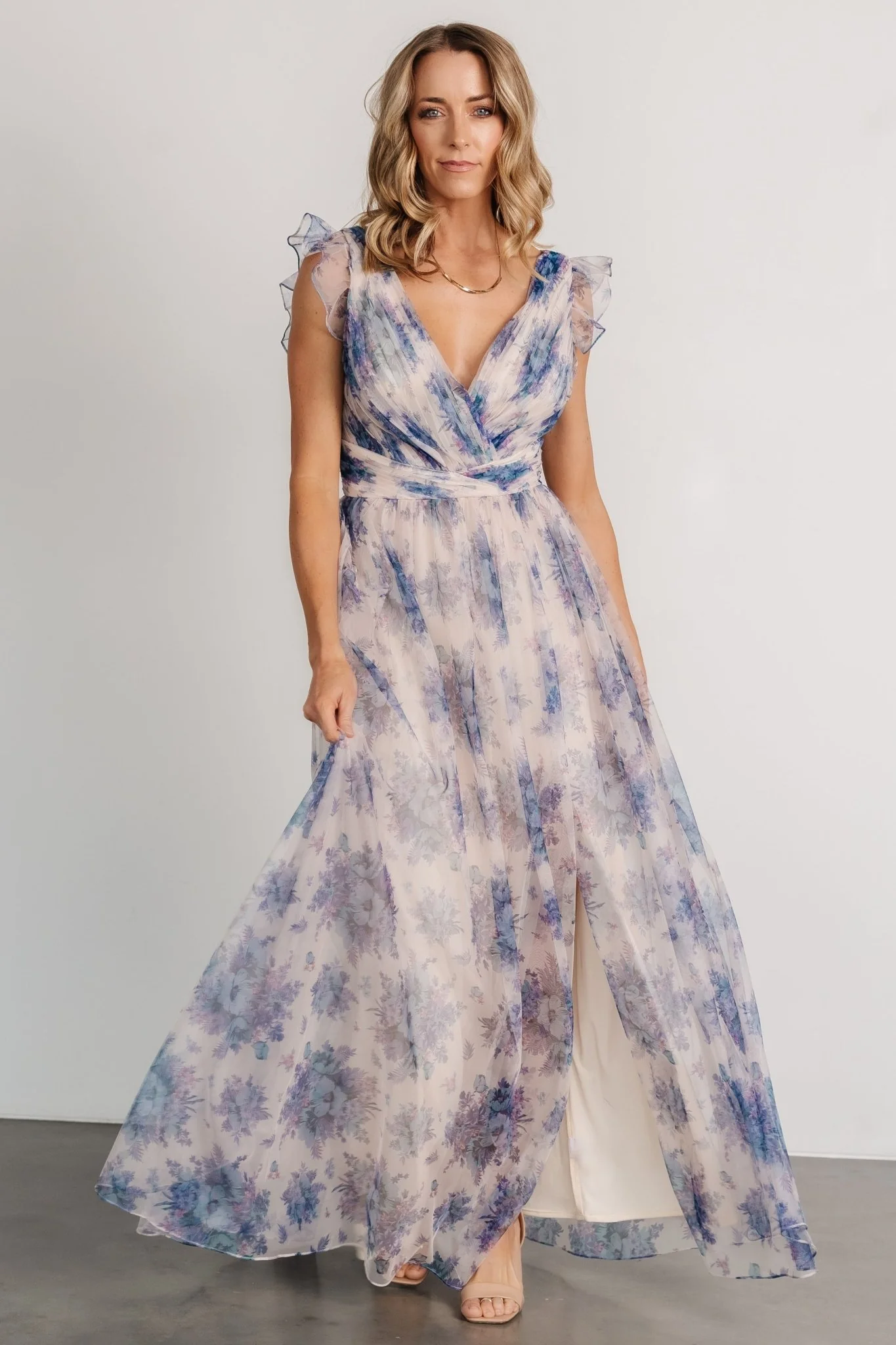 Dimitra Maxi Dress | Natural + Slate Floral