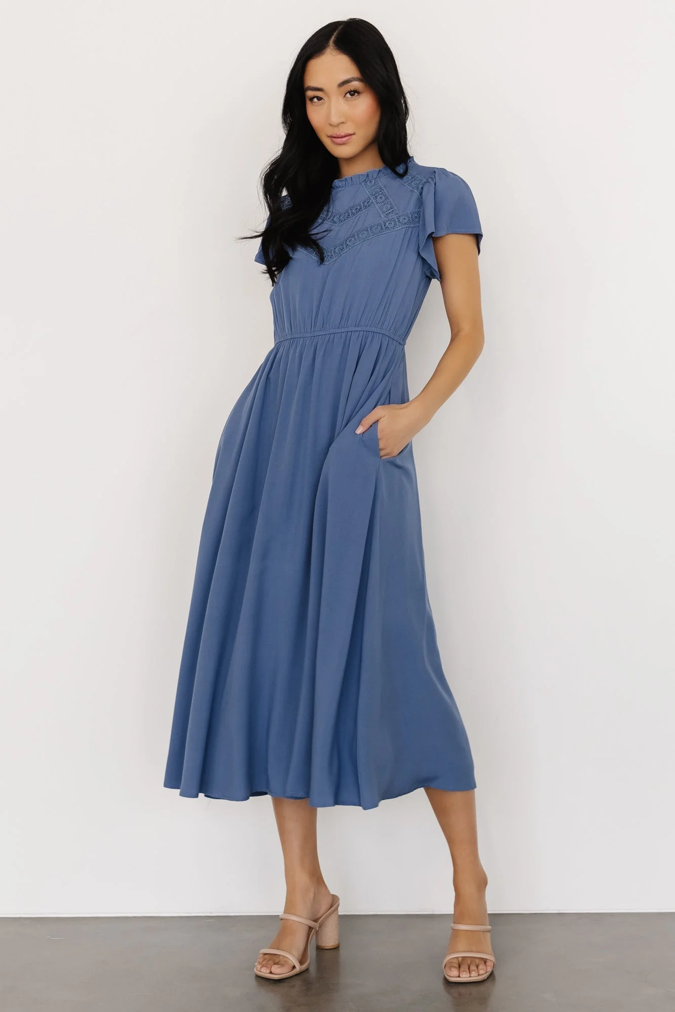 Prestyn Midi Dress | Blue