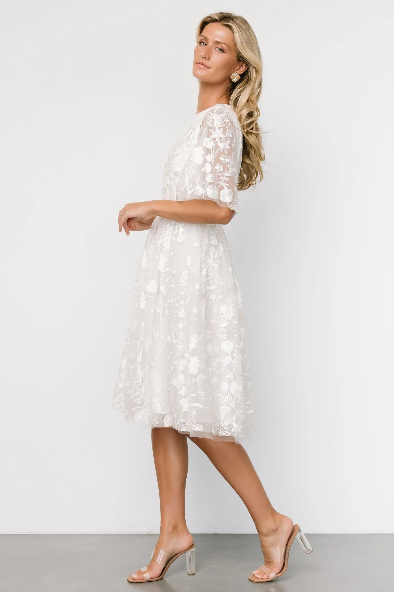 Duchess Tulle Dress | White Garden
