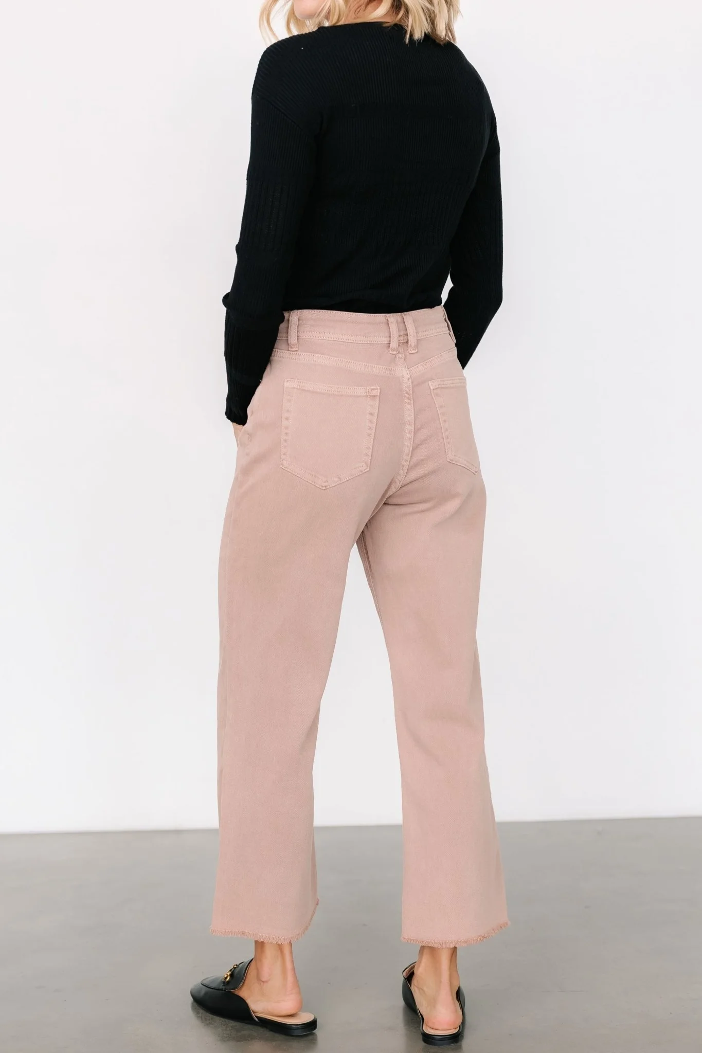 Spence Denim Pants | Dusty Rose