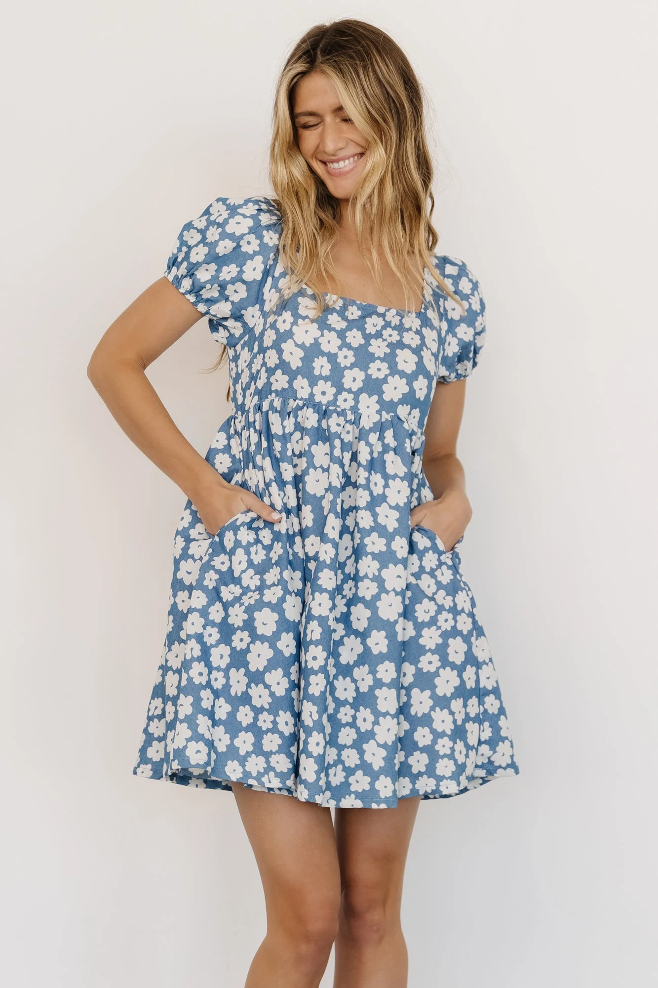 McKell Mini Dress | Chambray Floral
