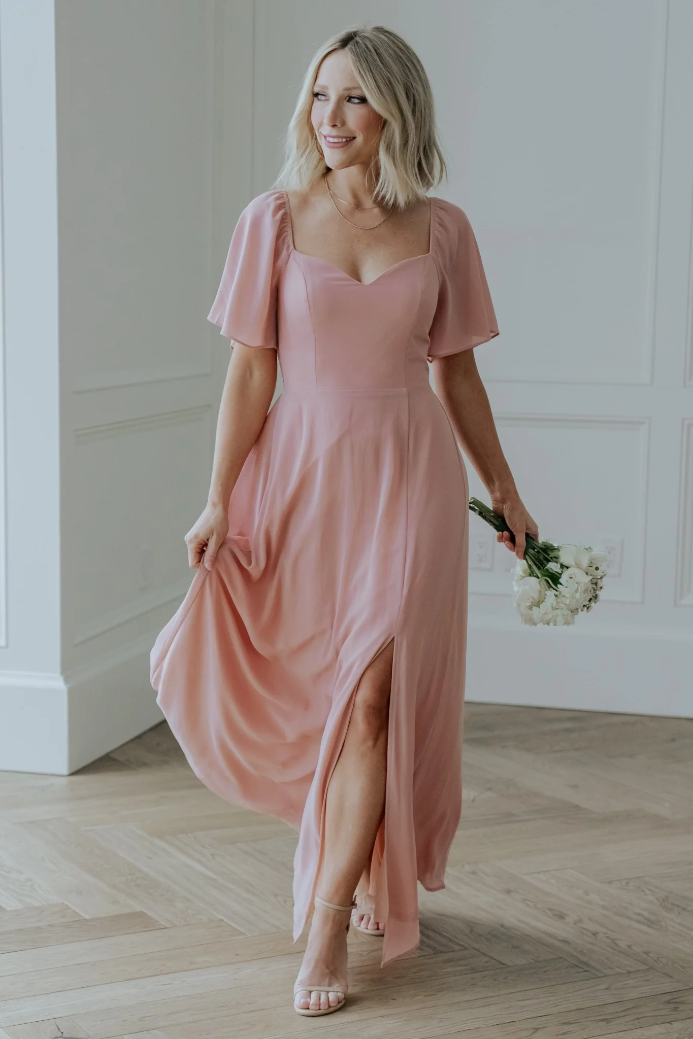 Sierra Sweetheart Maxi Dress | Blush