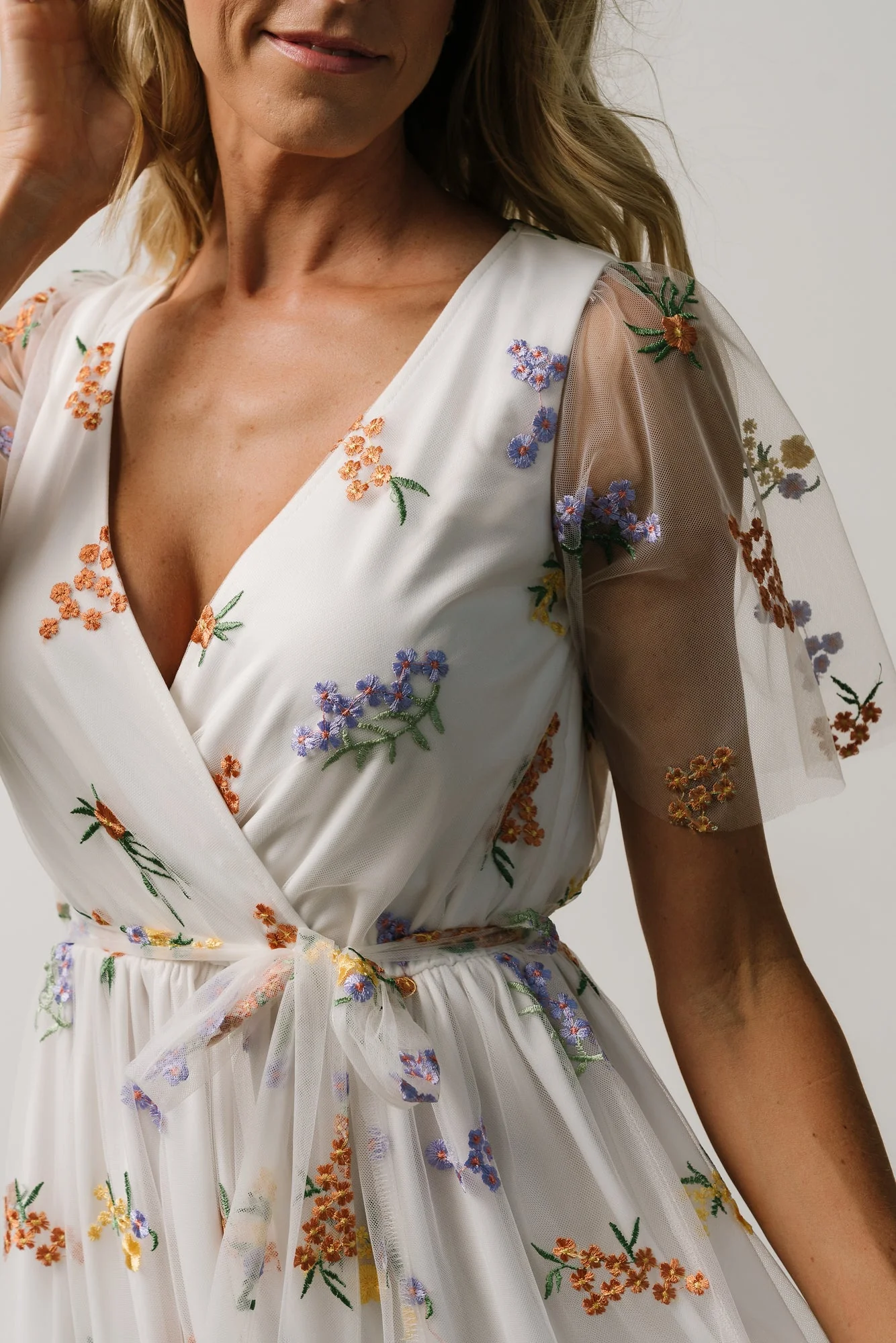 Marseille Embossed Maxi Dress | Meadow Floral
