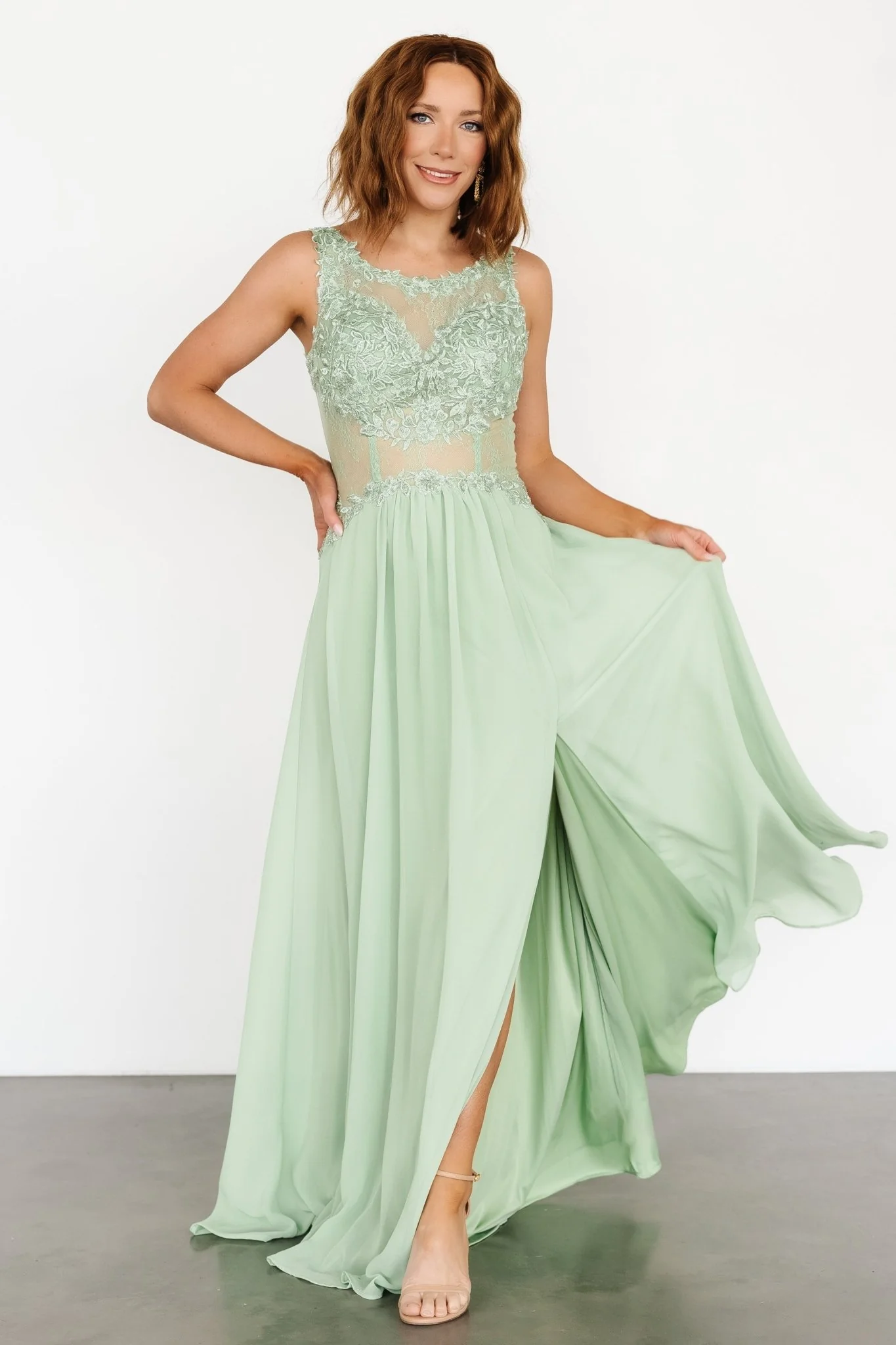 Konstantina Gown | Sage