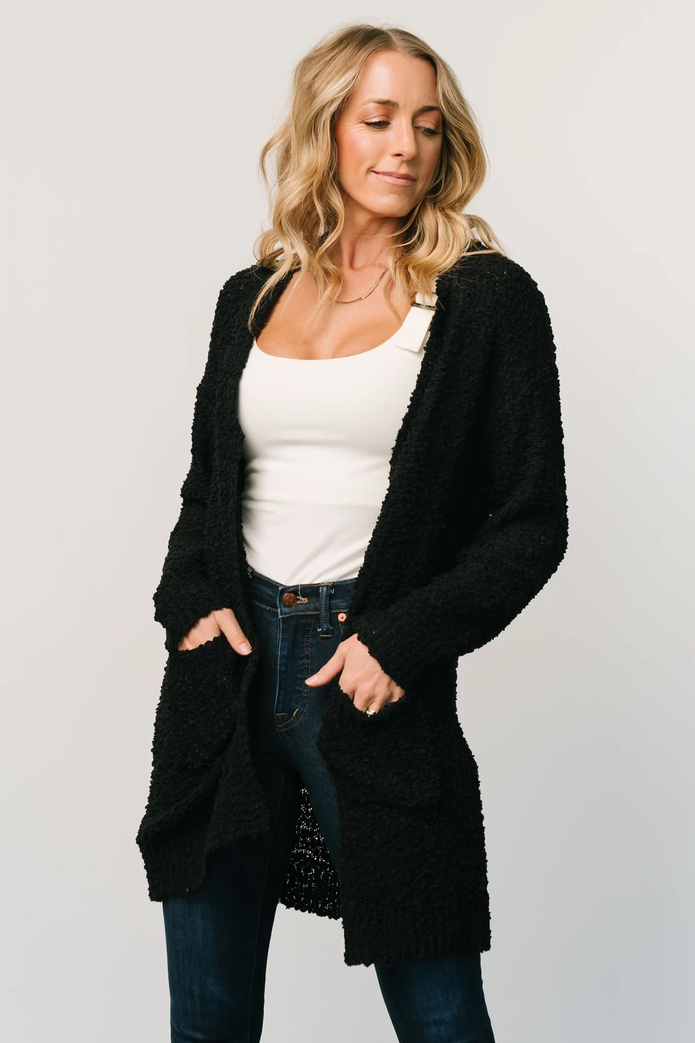 Oxford Pocket Cardigan | Black