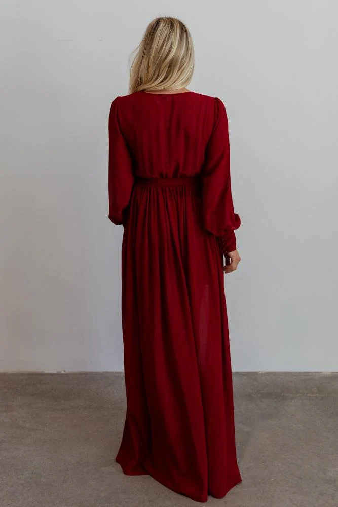 Celine Maxi Dress | Wine