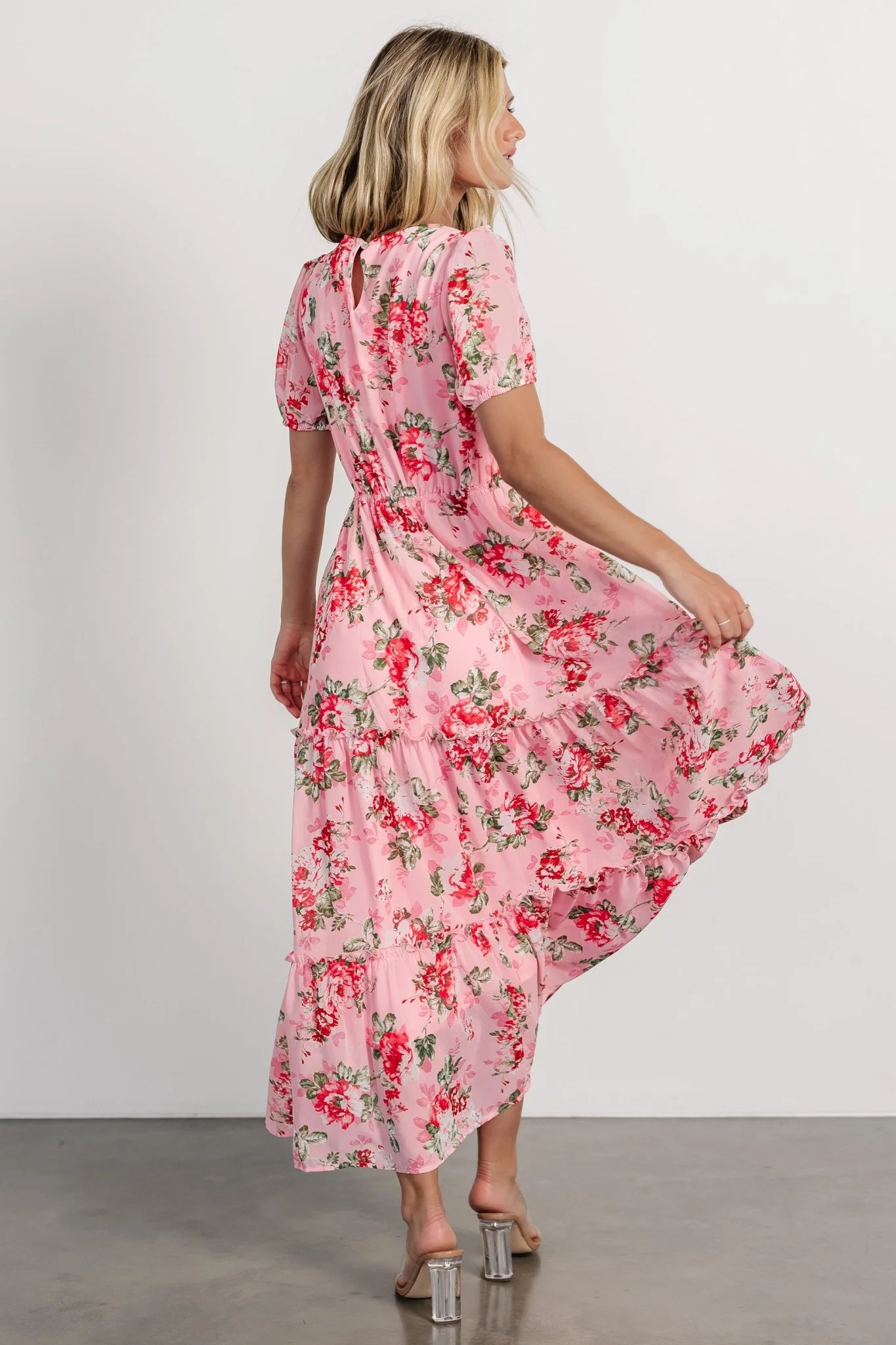 Cadella Maxi Dress | Pink Floral