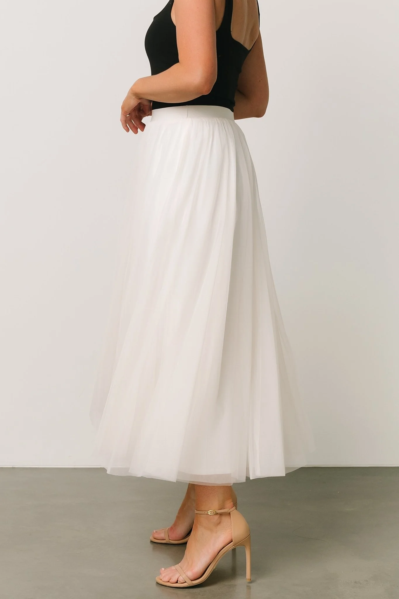 Mila Tulle Skirt | Cream