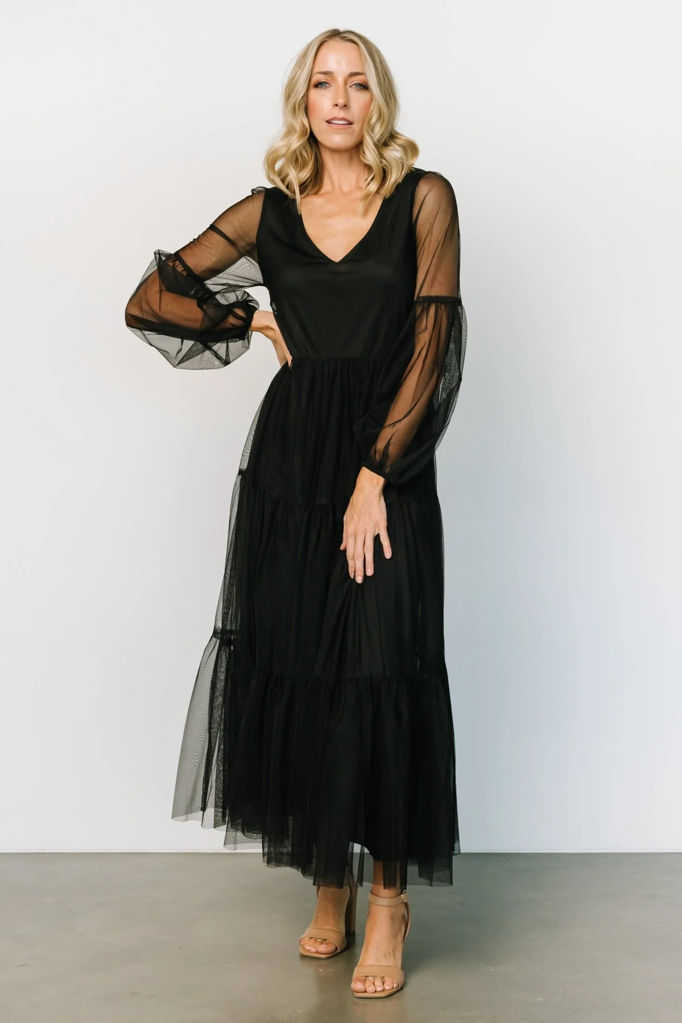 Hoffman Tulle Maxi Dress | Black