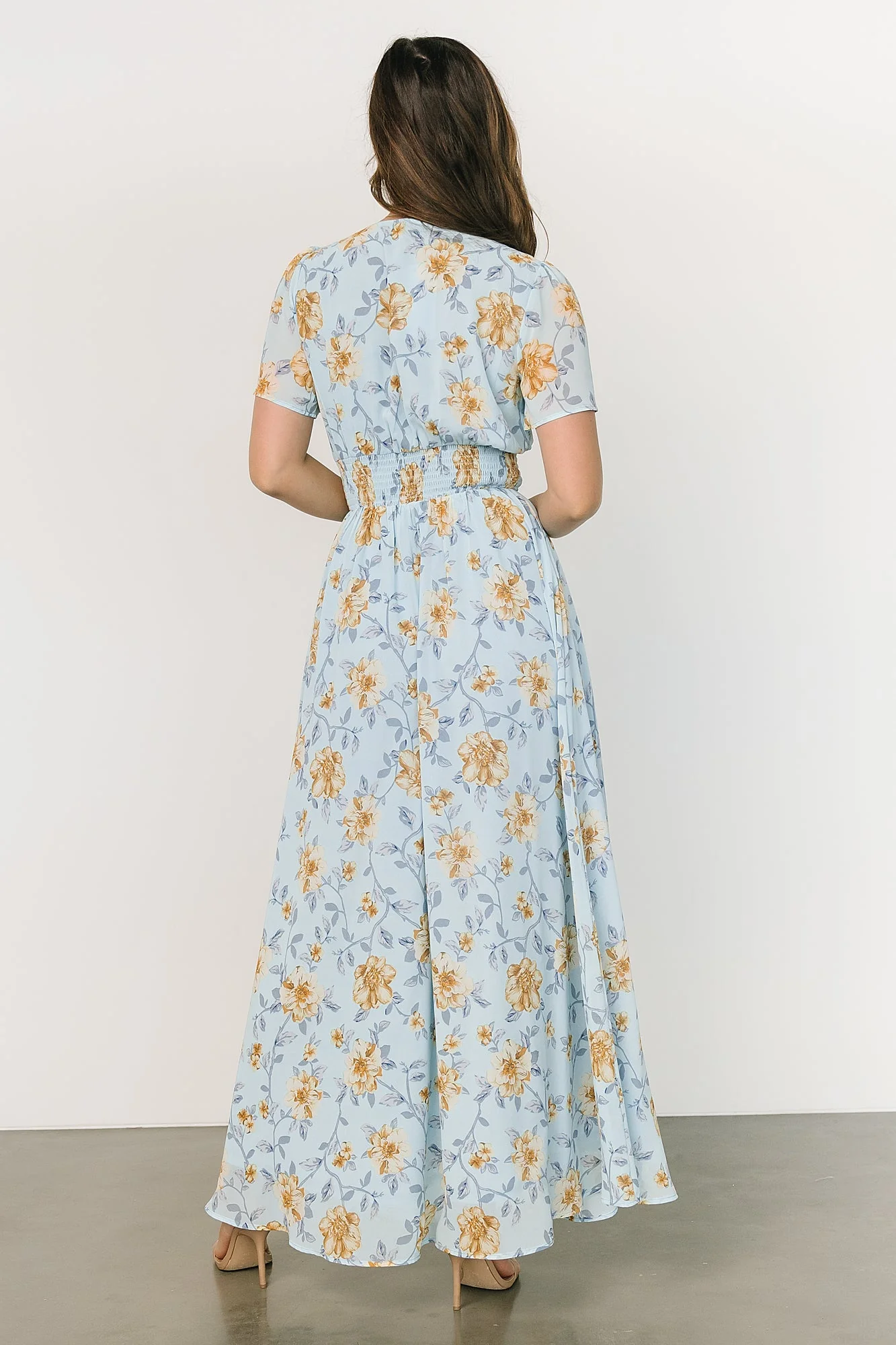 Birdie Maxi Dress | Light Blue Floral