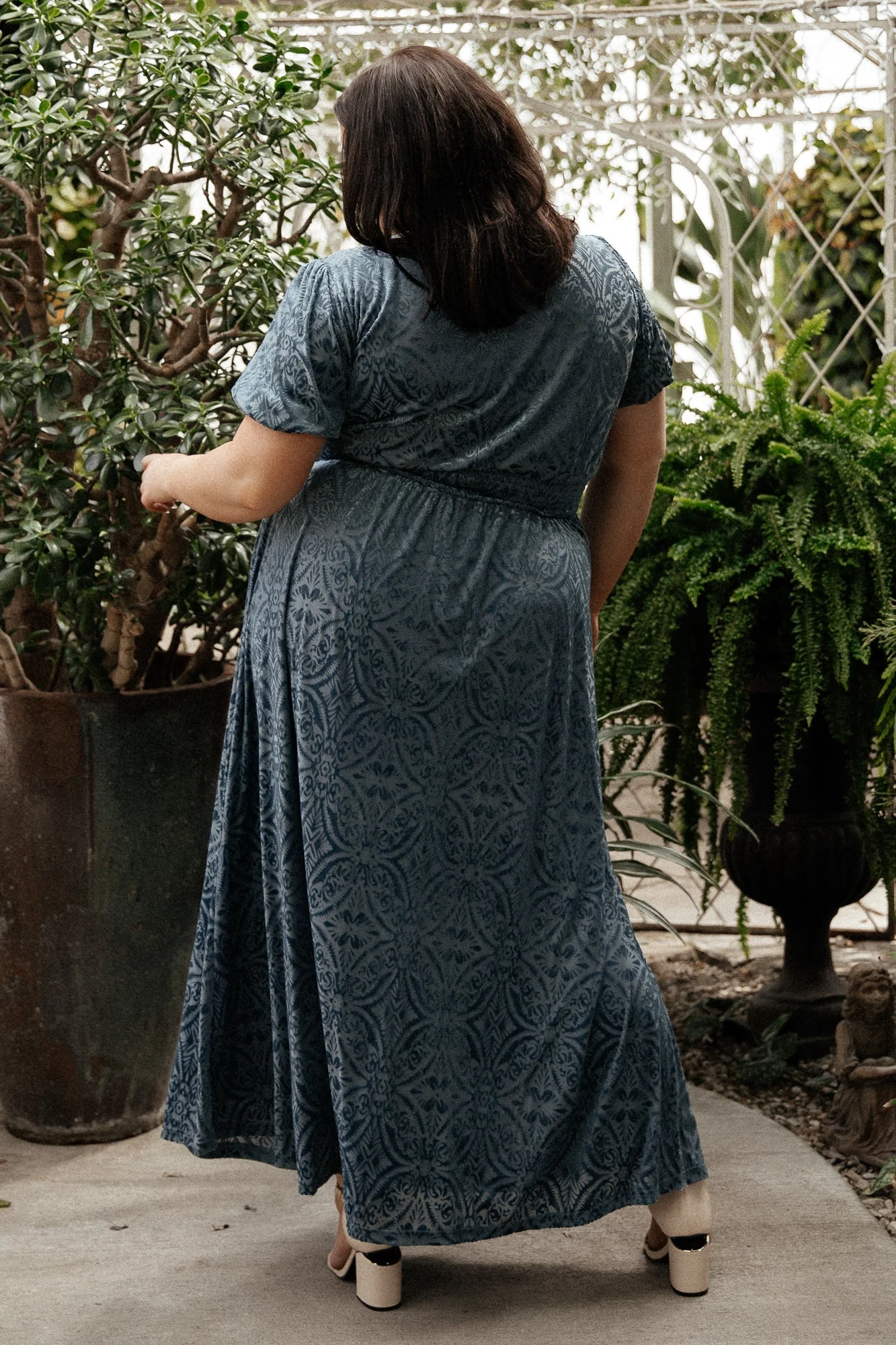 Leslie Velvet Maxi Dress | Blue