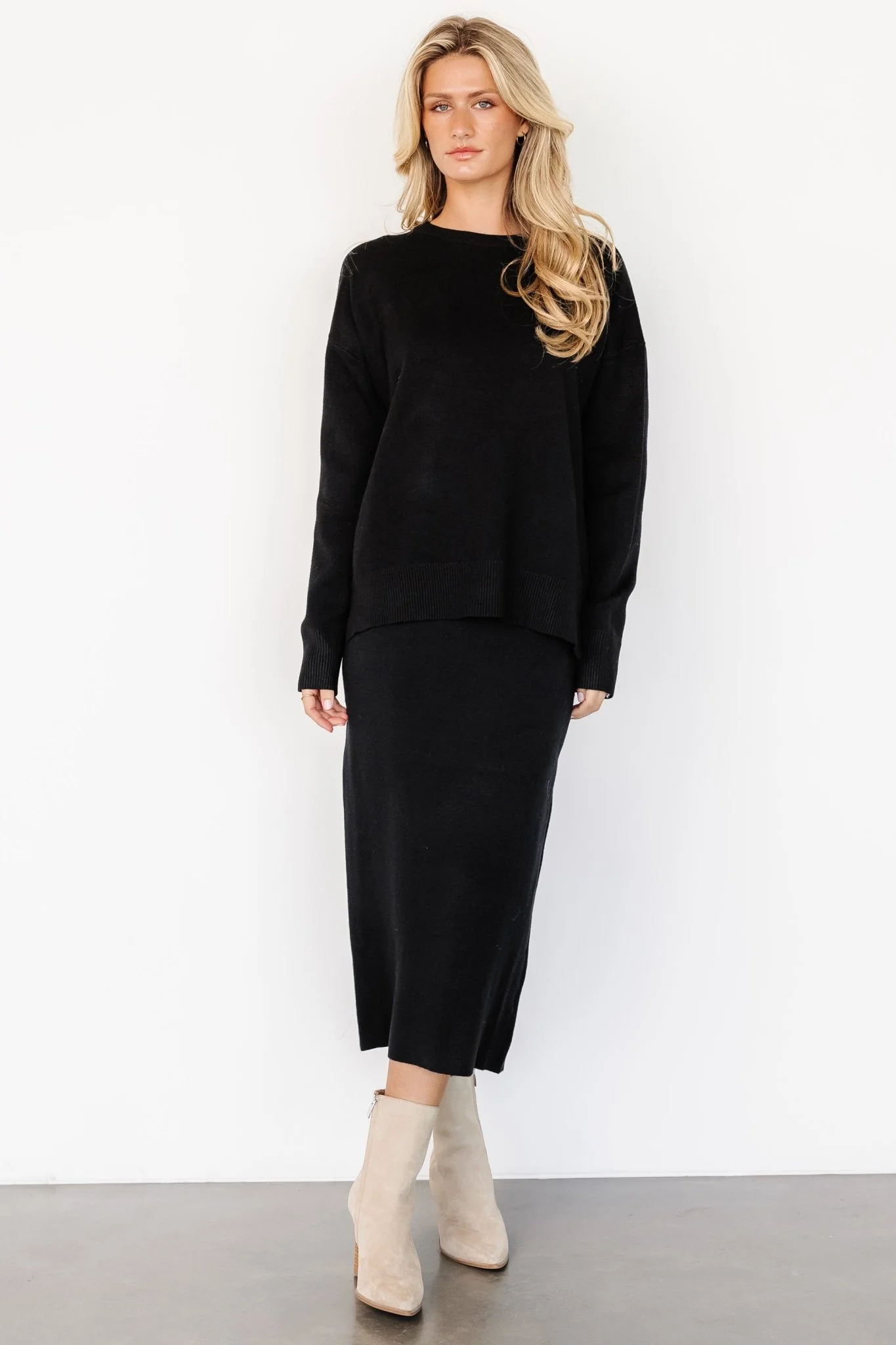 Ali Knit Skirt | Black