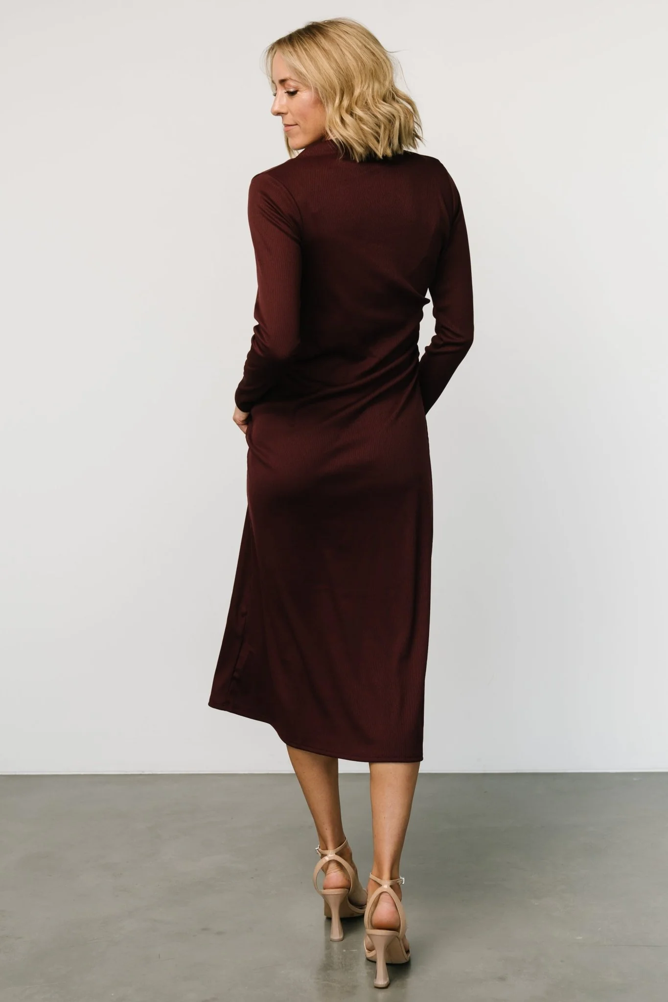 Aiko Mock Neck Dress | Mulberry