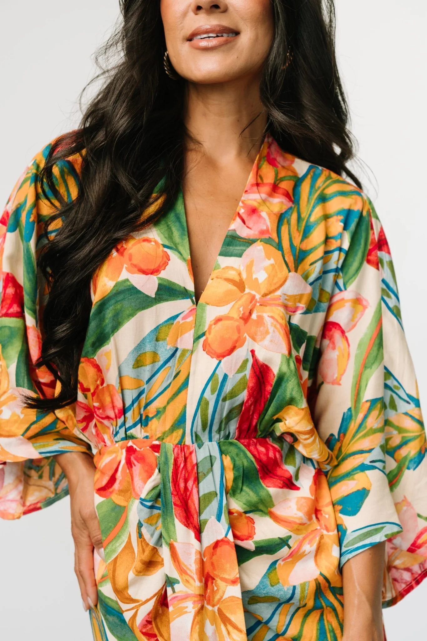 Oliana Kimono Dress | Summer Floral