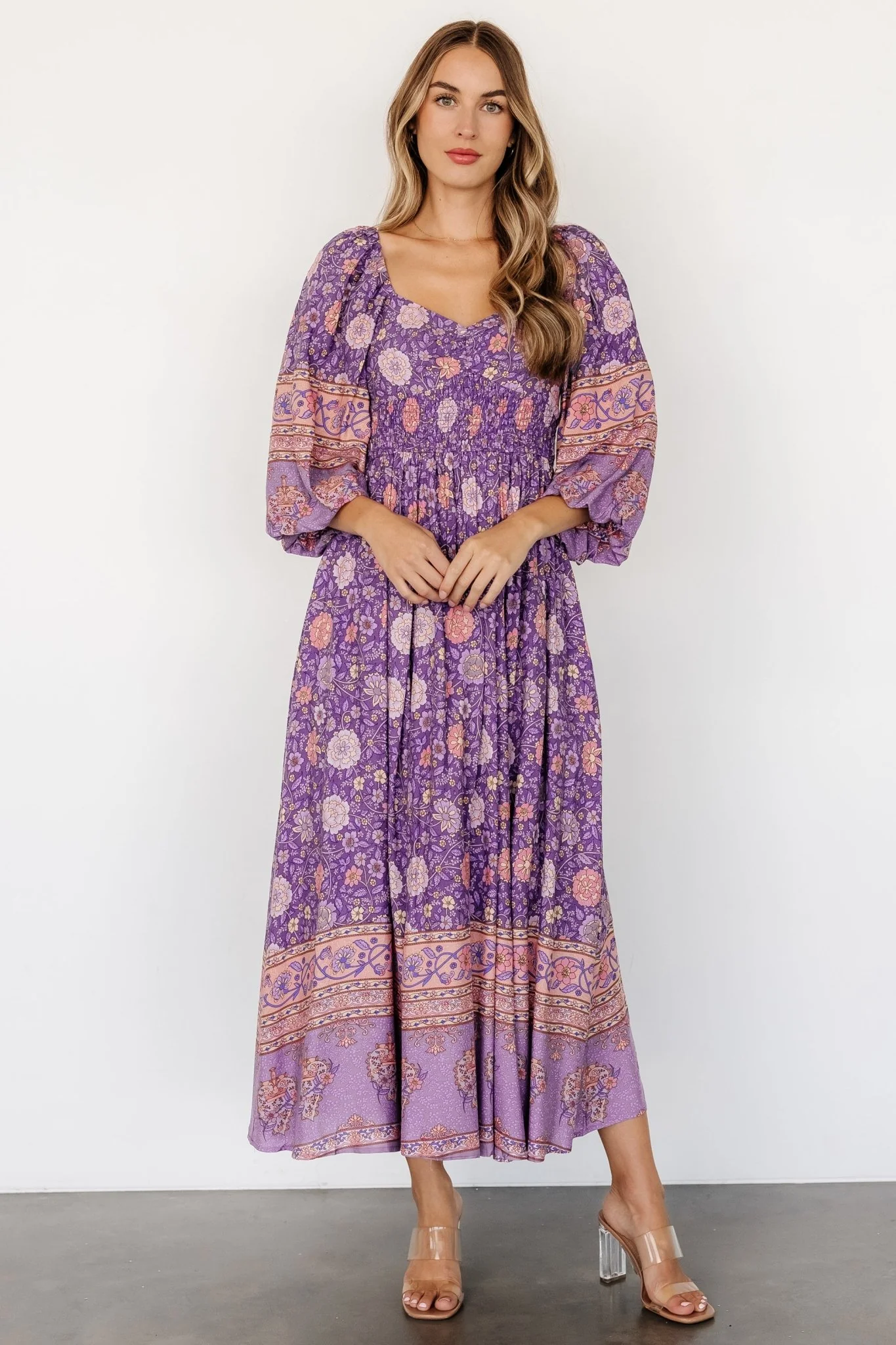 Trixie Dress | Purple Multi