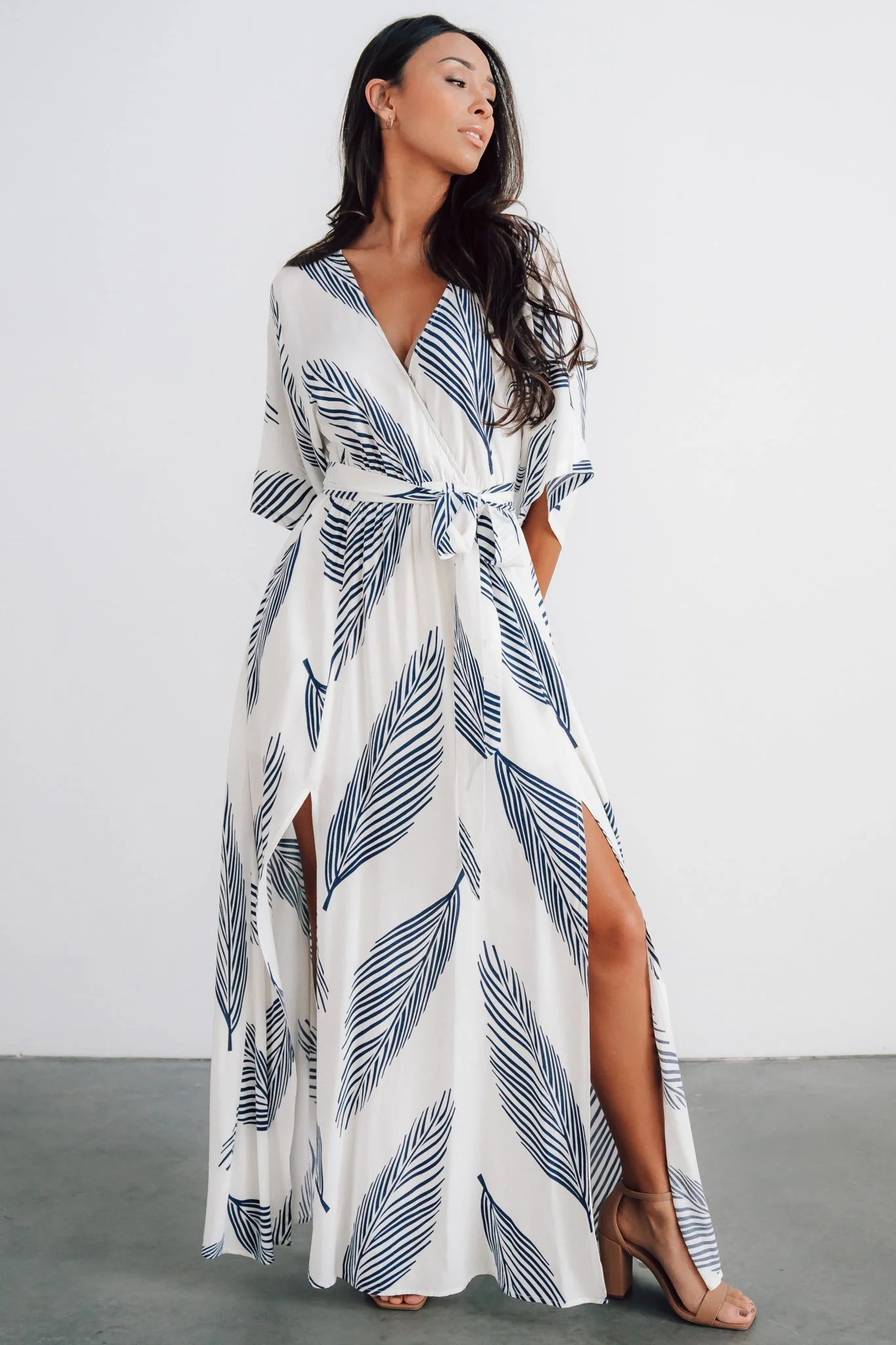 Corinth Maxi Dress | Navy Print
