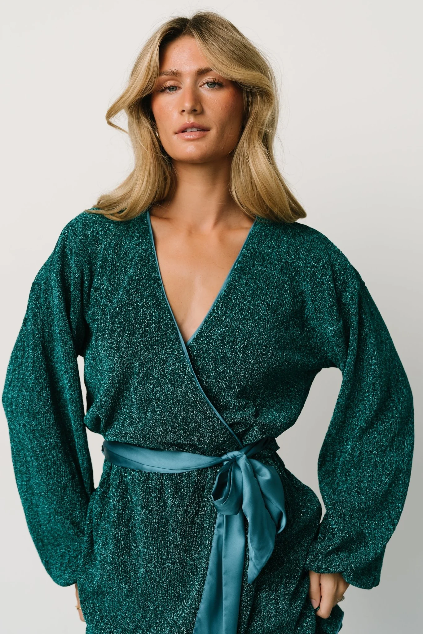 Packard Sparkle Mini Dress | Dark Teal