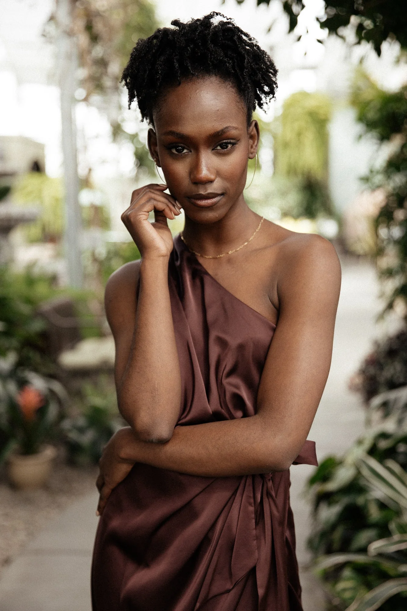 Celia One Shoulder Midi Dress | Clove