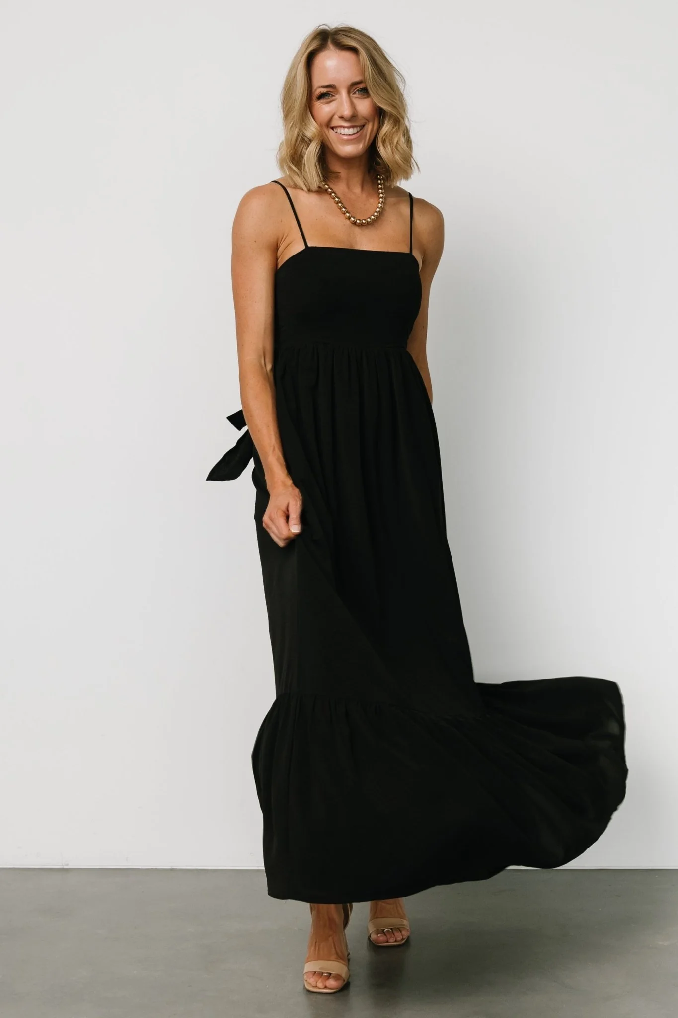 Regan Tank Maxi Dress | Black