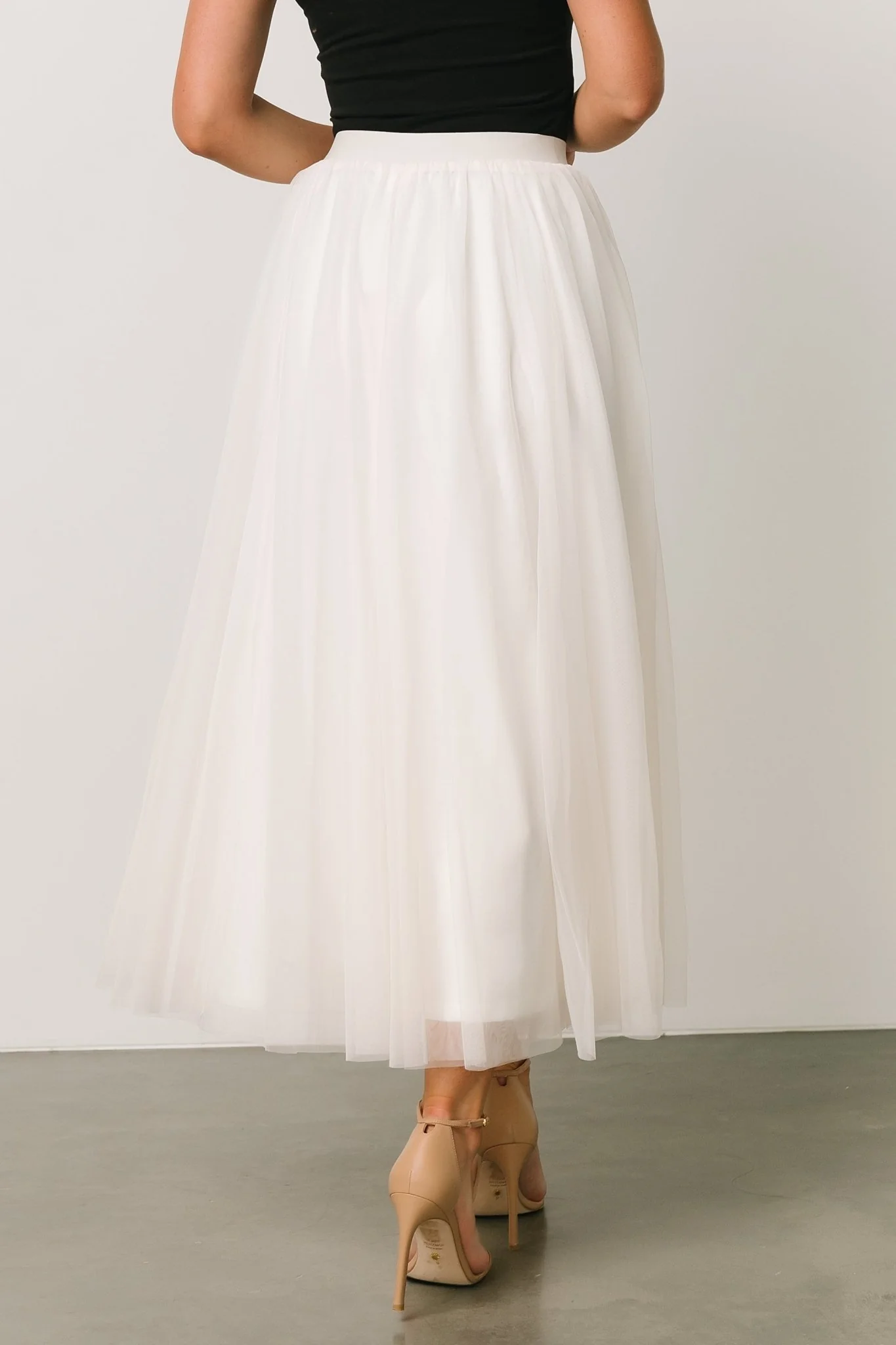 Mila Tulle Skirt | Cream