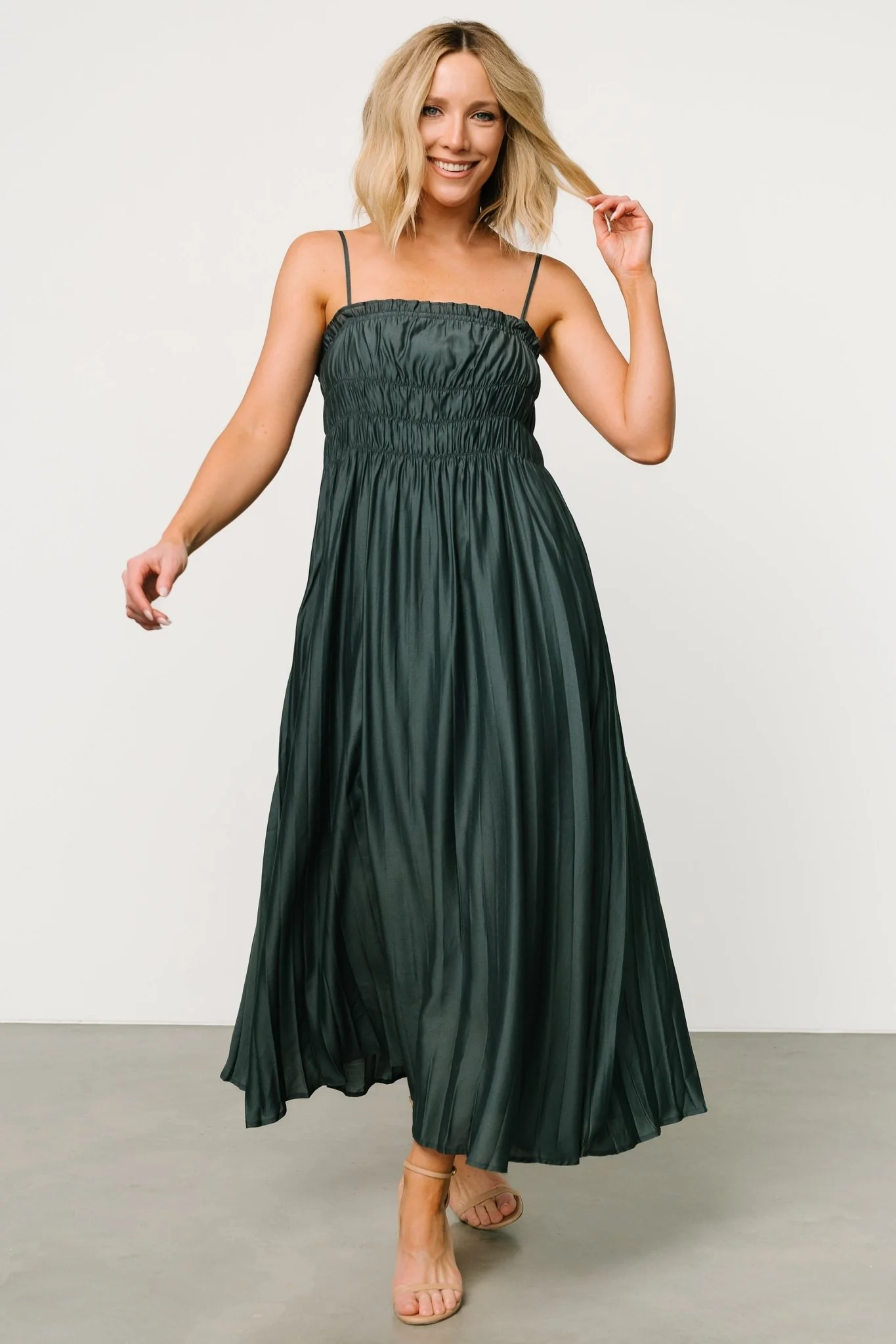 Hattie Maxi Dress | Dark Jade