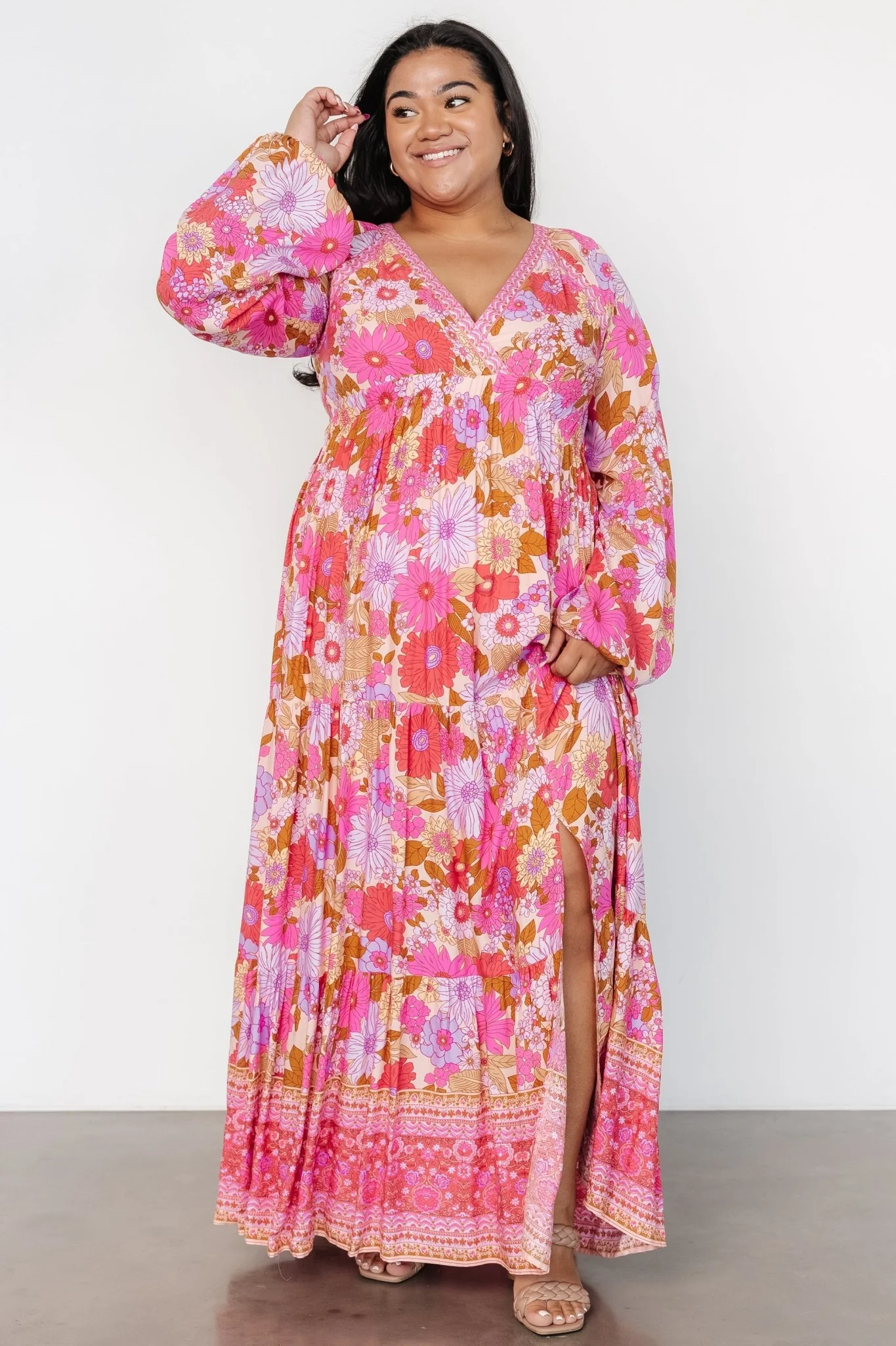Malena Maxi Dress | Pink Multi