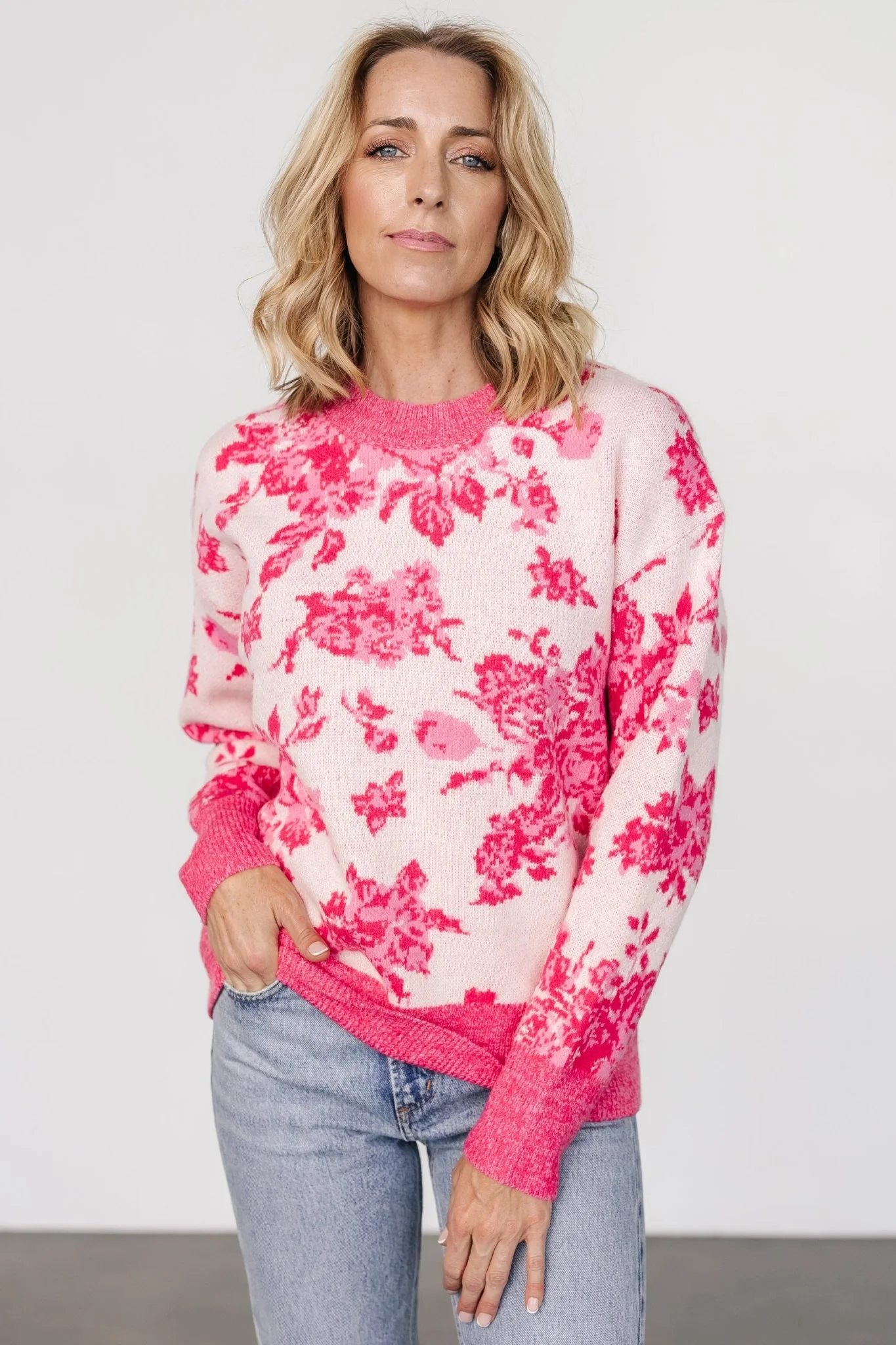 Legend Sweater | Pink Print