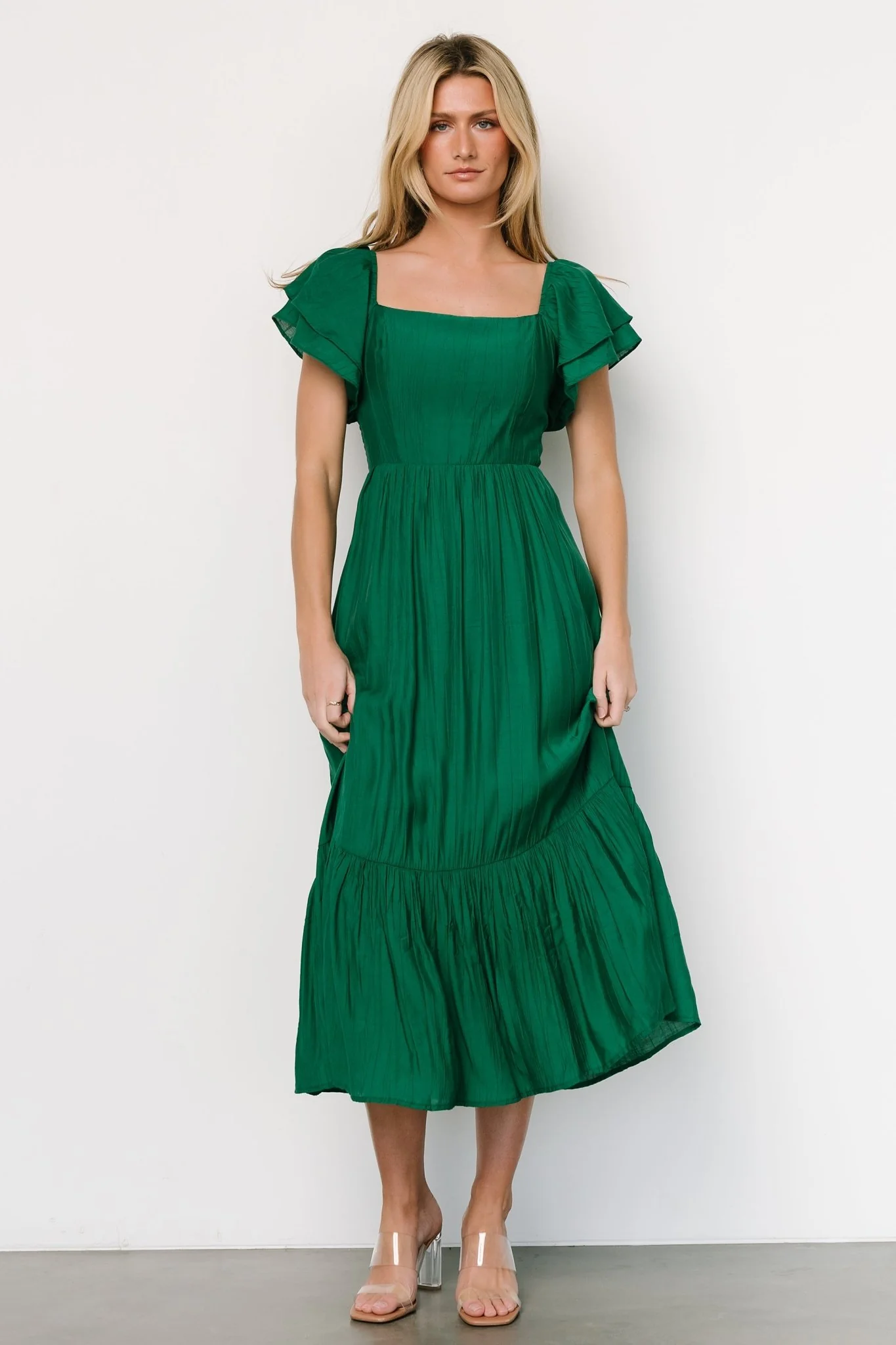 Buttercup Midi Dress | Evergreen