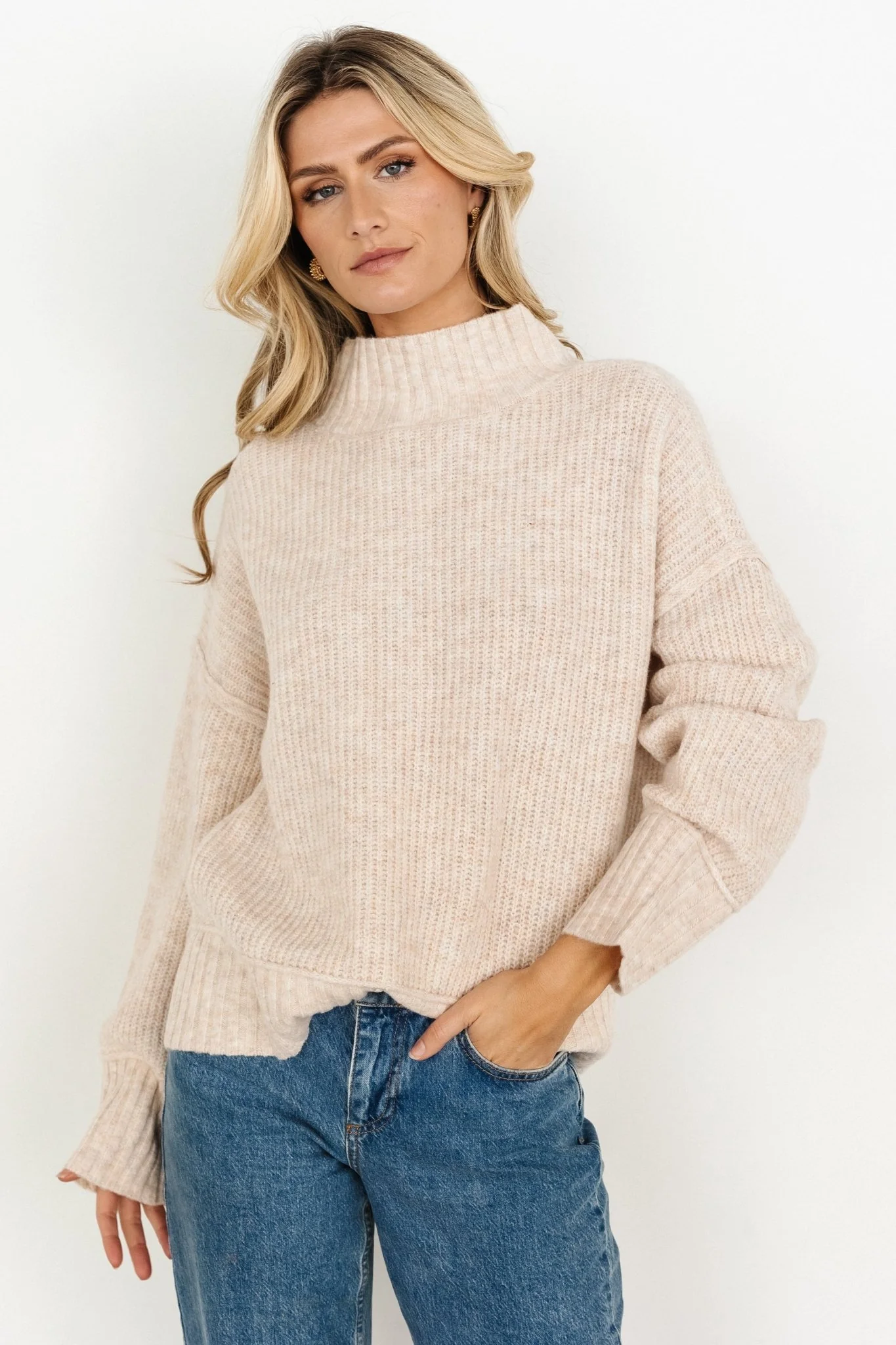 Covington Chunky Knit Sweater | Oatmeal