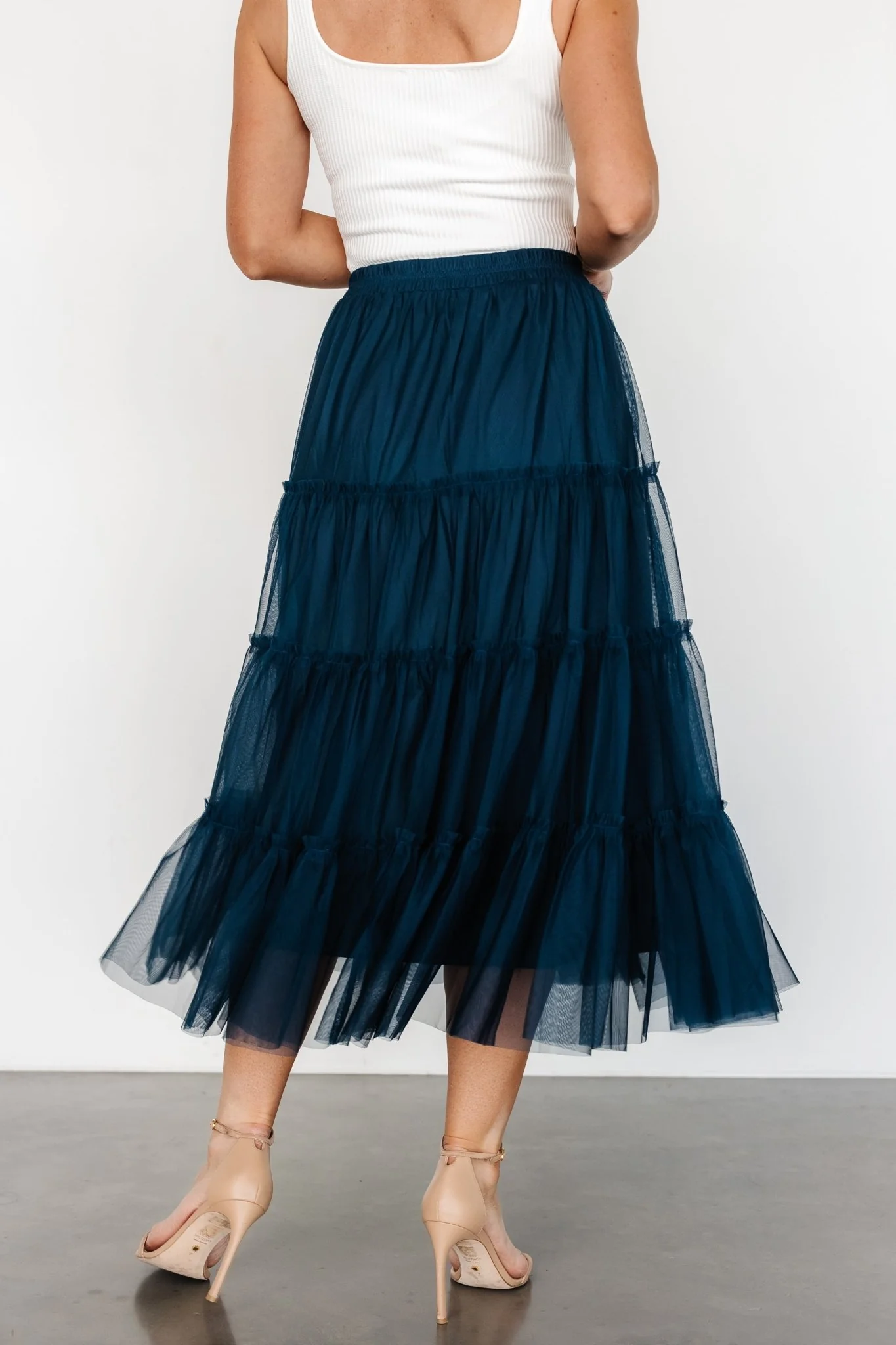 Galena Tulle Skirt | Deep Topaz