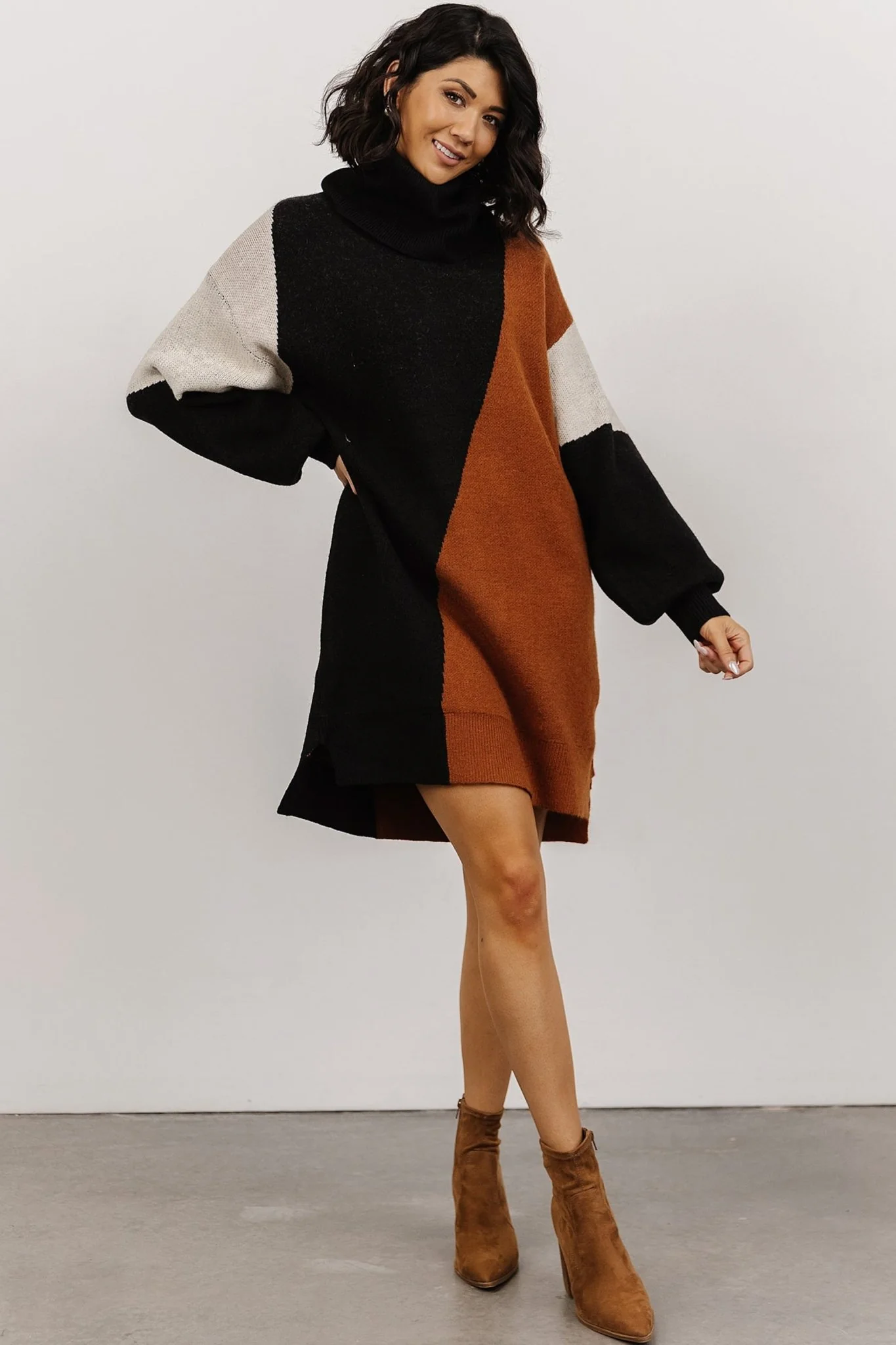 Diego Sweater Dress | Black Multi