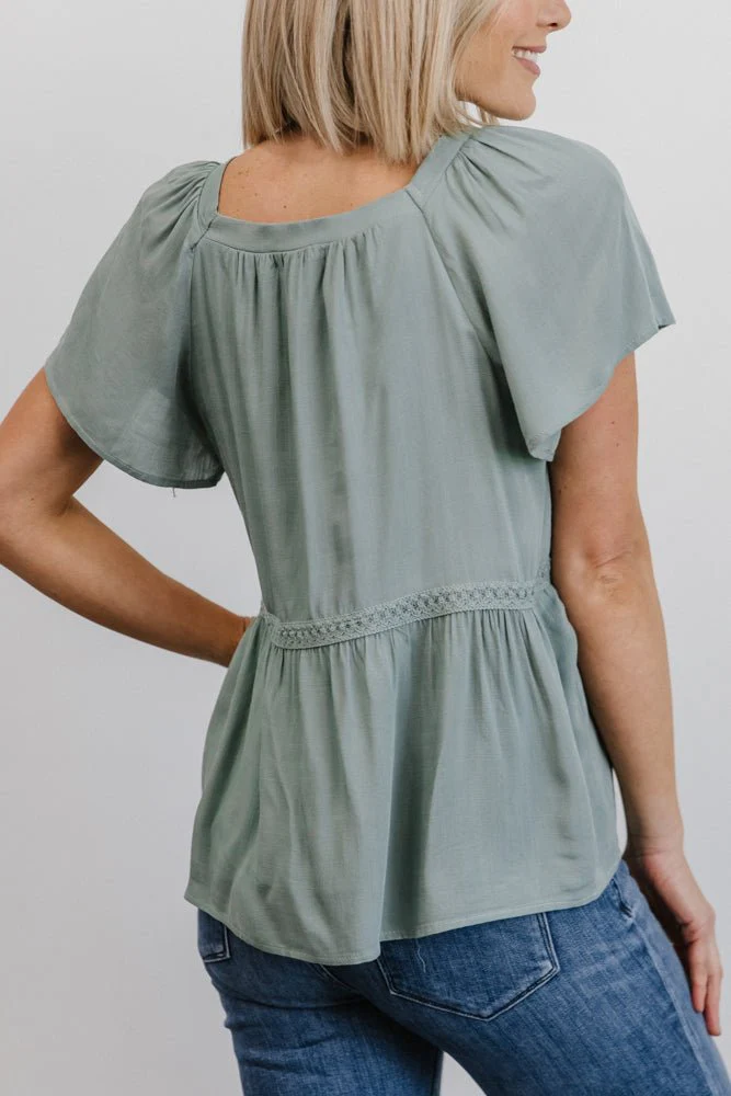 Unity Button Up Top | Sage