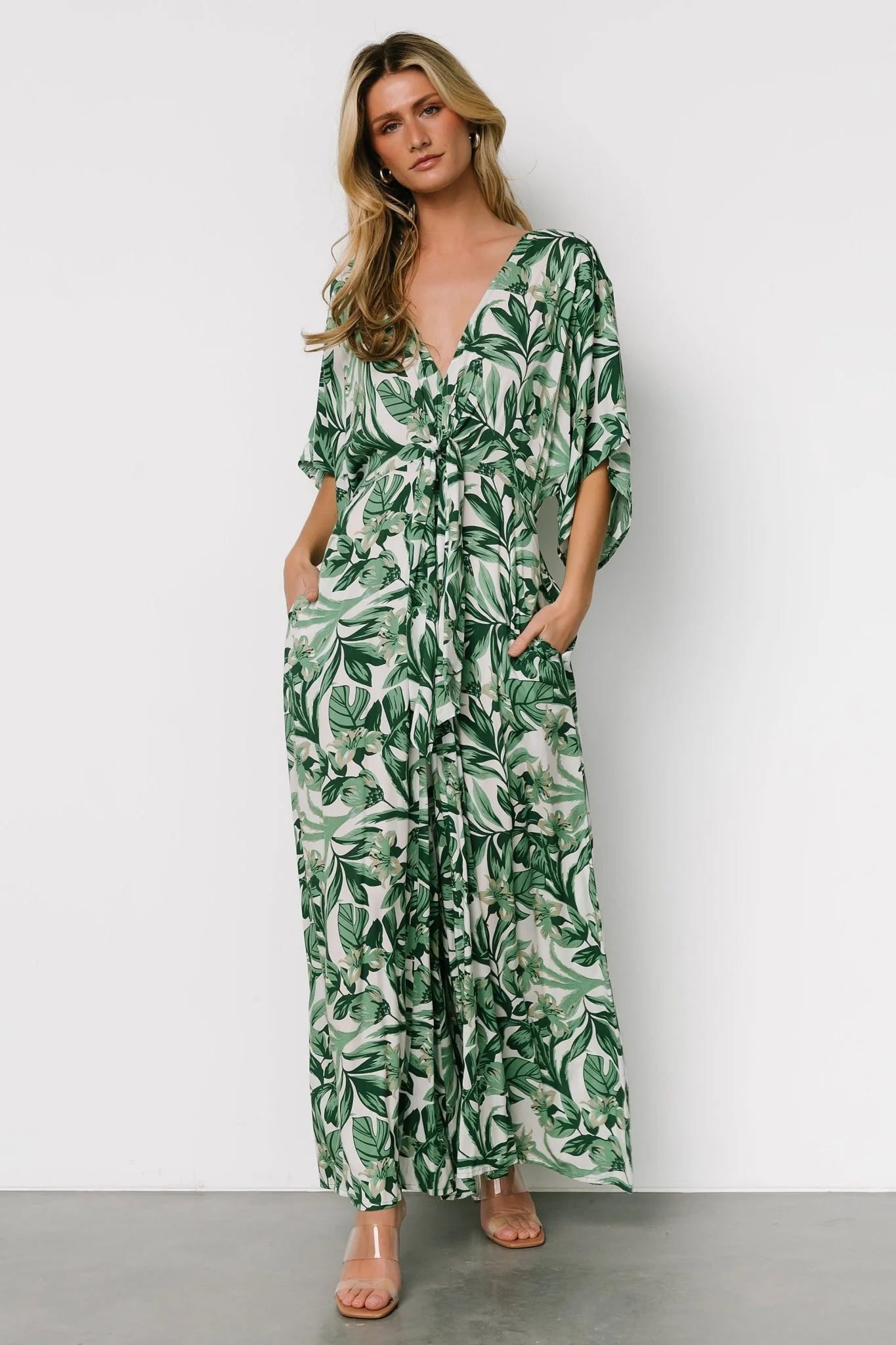Byron Jumpsuit | Green Print