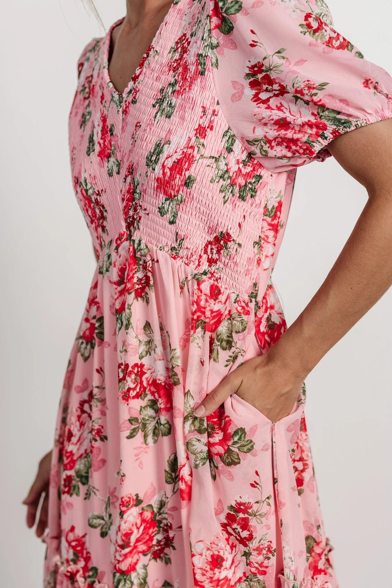 Cadella Maxi Dress | Pink Floral